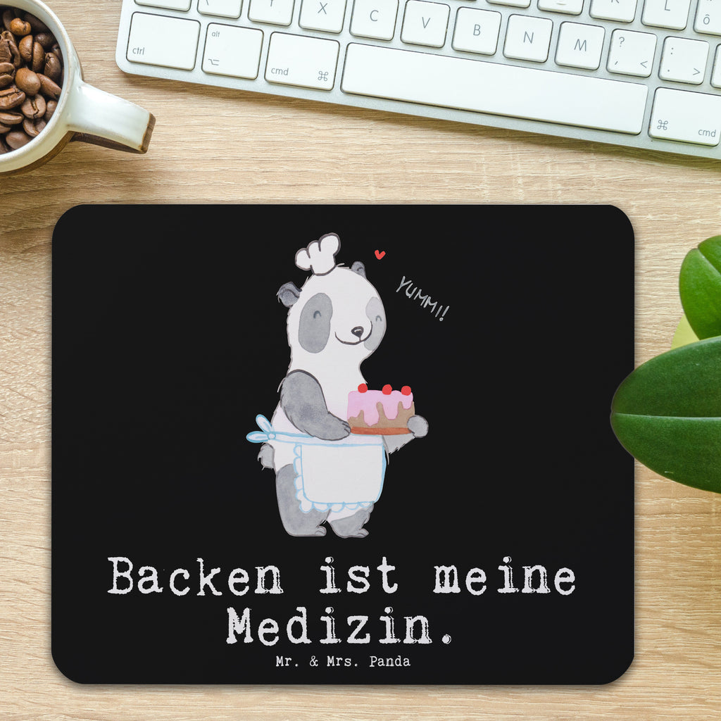 Mauspad Panda Backen Medizin Mousepad, Computer zubehör, Büroausstattung, PC Zubehör, Arbeitszimmer, Mauspad, Einzigartiges Mauspad, Designer Mauspad, Mausunterlage, Mauspad Büro, Geschenk, Sport, Sportart, Hobby, Schenken, Danke, Dankeschön, Auszeichnung, Gewinn, Sportler, backen, Hobbybäcker, Kuchen backen