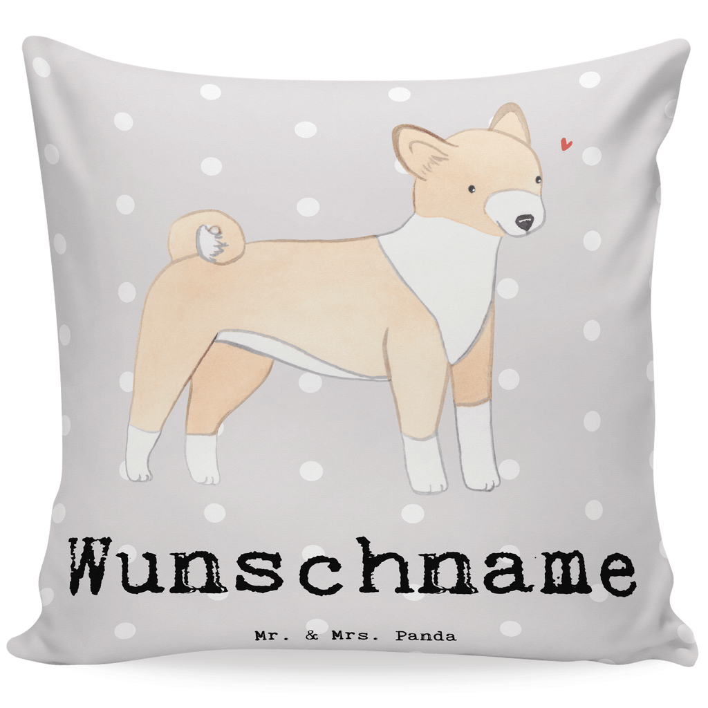 Personalisiertes Kissen Basenji Lebensretter Kissen, personalisiert, Name, Wunschname, bedrucken, Kopfkissen, Hund, Hunderasse, Rassehund, Hundebesitzer, Geschenk, Tierfreund, Schenken, Welpe, Kongo-Terrier, Basenji