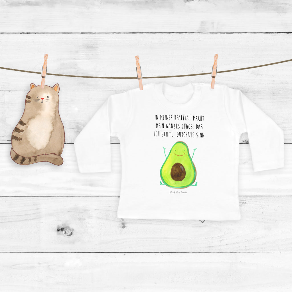 Baby Longsleeve Avocado Happy Mädchen, Jungen, Baby, Langarm, Bio, Kleidung, Avocado, Veggie, Vegan, Gesund, Chaos