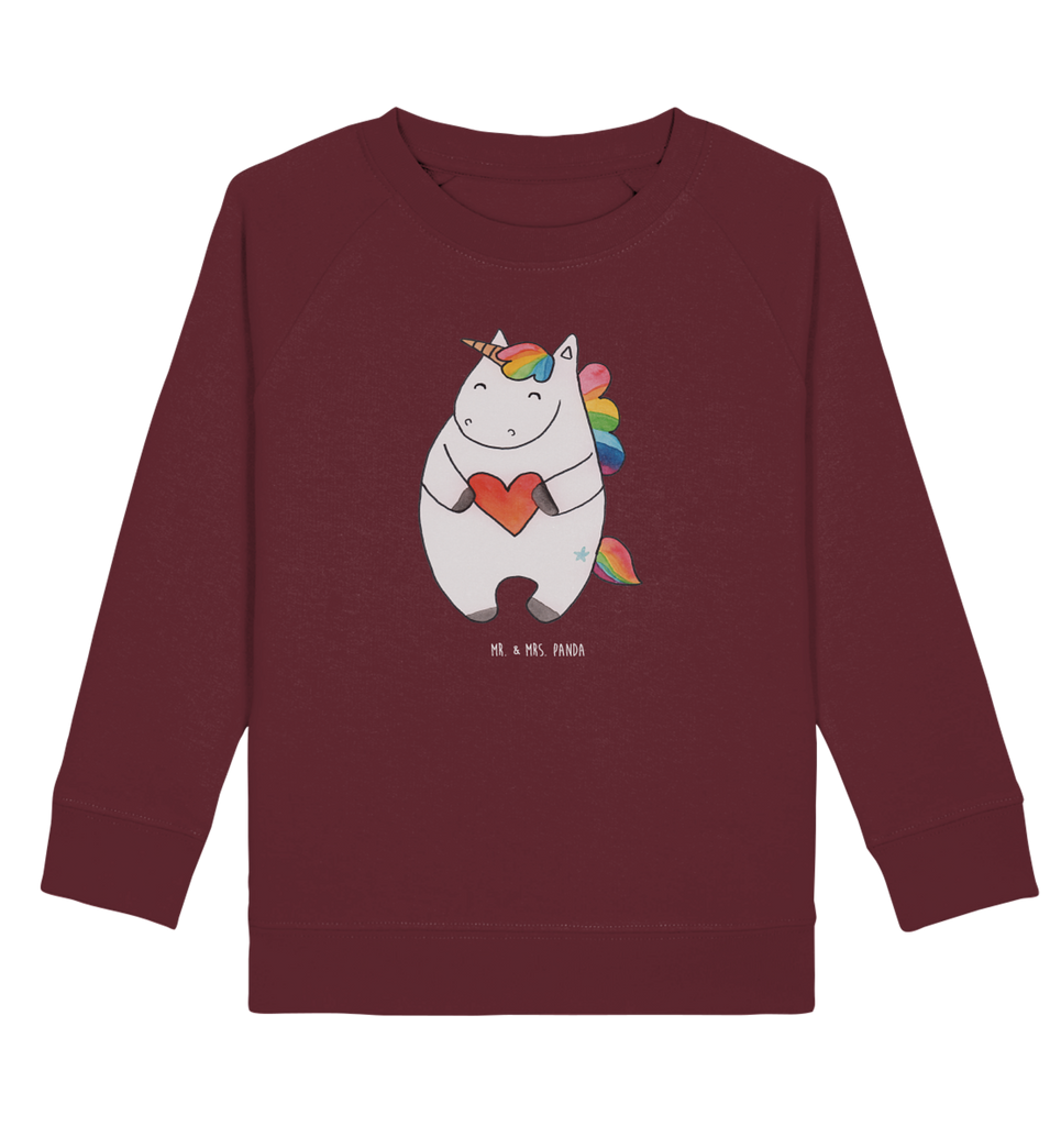 Organic Kinder Pullover Einhorn Herz Kinder Pullover, Kinder Sweatshirt, Jungen, Mädchen, Einhorn, Einhörner, Einhorn Deko, Pegasus, Unicorn, Herz, schlimm, böse, witzig, lustig, Freundin, anders, bunt