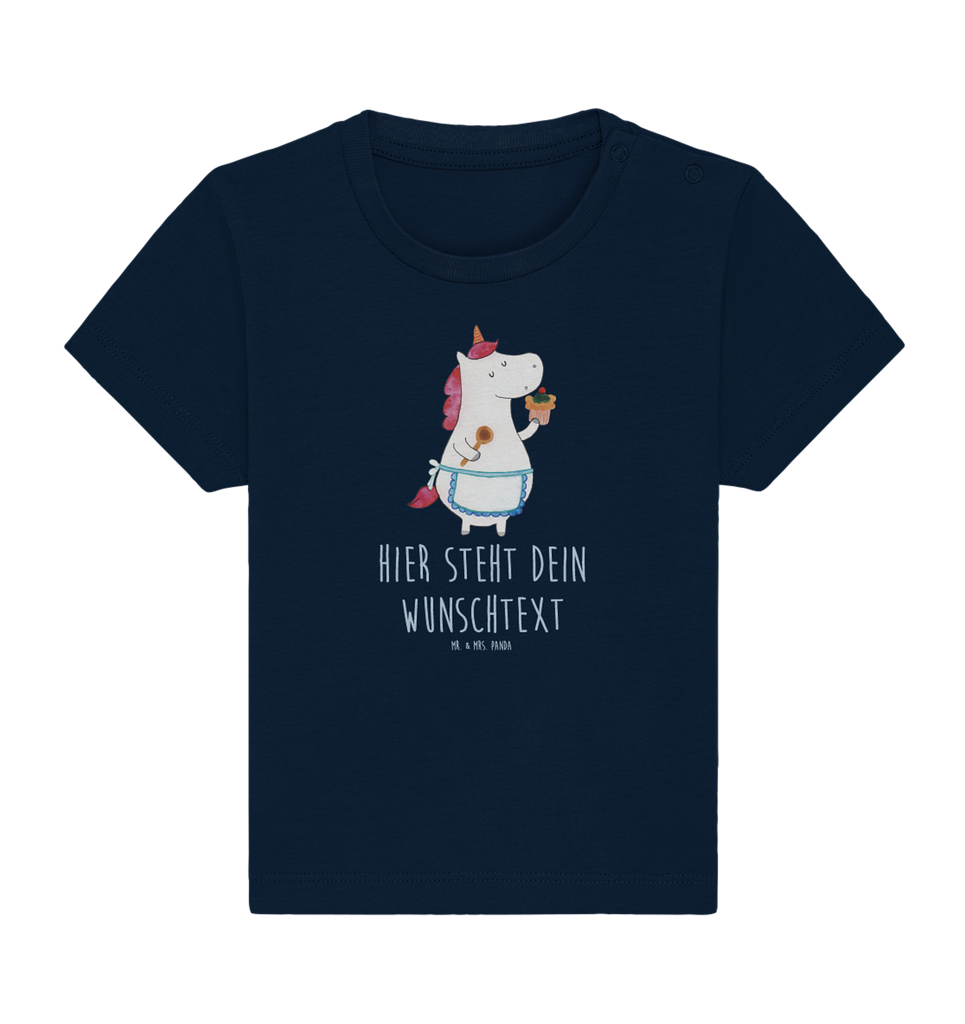 Personalisiertes Baby Shirt Einhorn Küche Personalisiertes Baby T-Shirt, Personalisiertes Jungen Baby T-Shirt, Personalisiertes Mädchen Baby T-Shirt, Personalisiertes Shirt, Einhorn, Einhörner, Einhorn Deko, Pegasus, Unicorn, backen, Muffin, Motivation, Träumer, träumen, Bäckerin, Hobbykoch, Koch, Torte, Kuchen