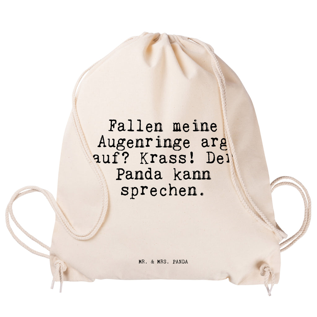 Sportbeutel Fallen meine Augenringe arg... Sportbeutel, Turnbeutel, Beutel, Sporttasche, Tasche, Stoffbeutel, Sportbeutel Kinder, Gymsack, Beutel Rucksack, Kleine Sporttasche, Sportzubehör, Turnbeutel Baumwolle, Spruch, Sprüche, lustige Sprüche, Weisheiten, Zitate, Spruch Geschenke, Spruch Sprüche Weisheiten Zitate Lustig Weisheit Worte