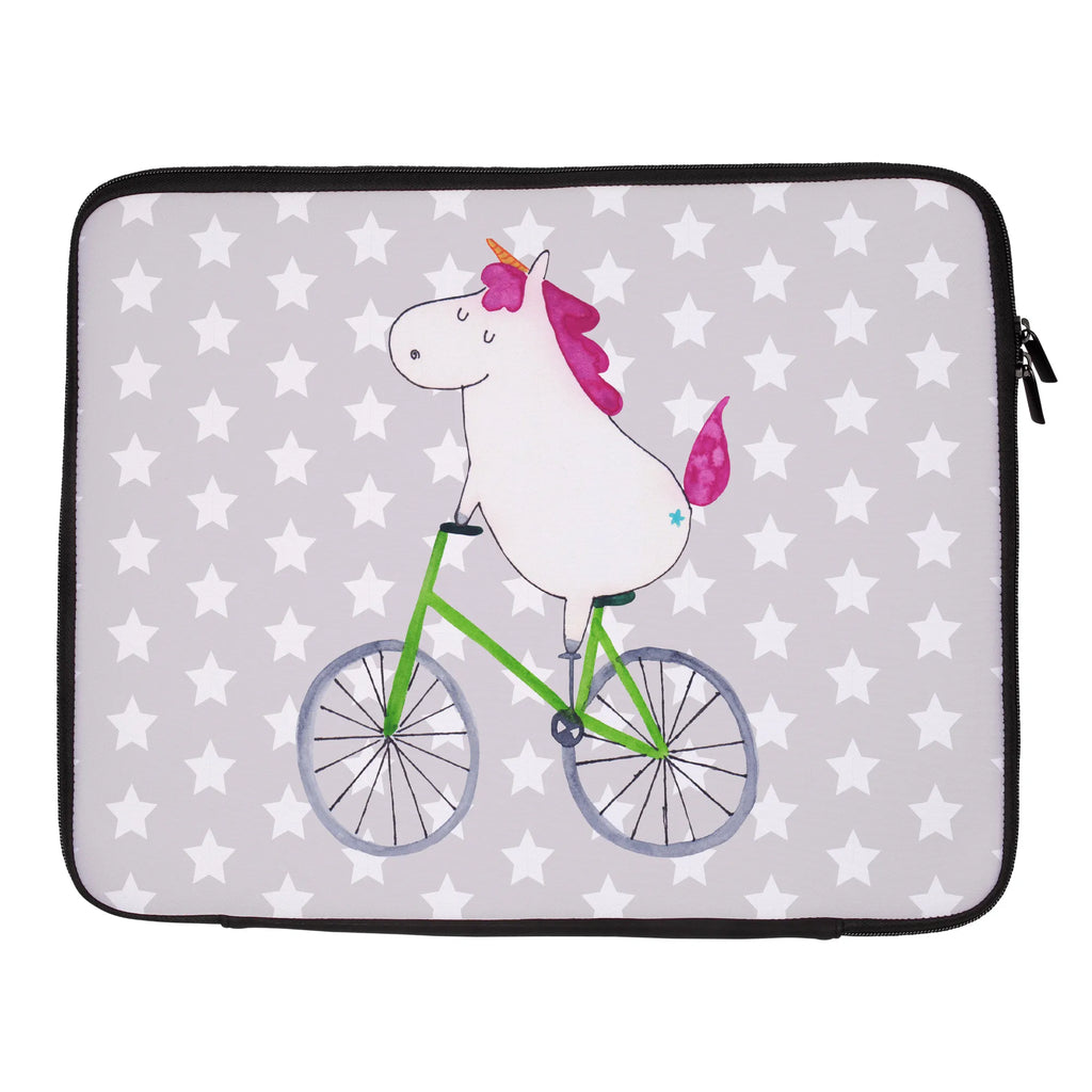 Notebook Tasche Einhorn Radfahrer Notebook Tasche, Laptop, Computertasche, Tasche, Notebook-Tasche, Notebook-Reisehülle, Notebook Schutz, Einhorn, Einhörner, Einhorn Deko, Pegasus, Unicorn, Radfahren, Radfahrer, Rad, Bike, Feenstaub, Konfetti, Luxusproblem, Kummer, Liebeskummer