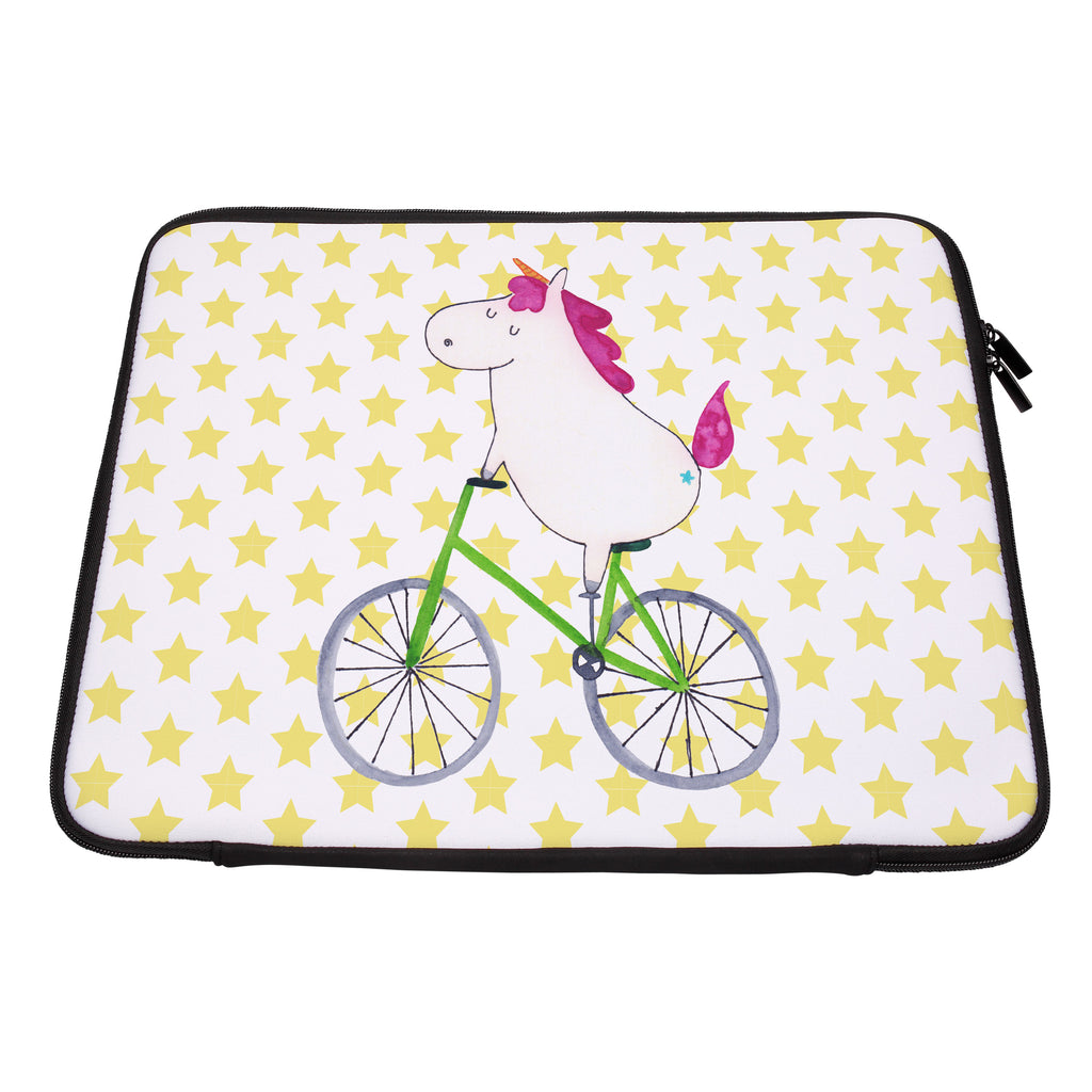 Notebook Tasche Einhorn Radfahrer Notebook Tasche, Laptop, Computertasche, Tasche, Notebook-Tasche, Notebook-Reisehülle, Notebook Schutz, Einhorn, Einhörner, Einhorn Deko, Pegasus, Unicorn, Radfahren, Radfahrer, Rad, Bike, Feenstaub, Konfetti, Luxusproblem, Kummer, Liebeskummer