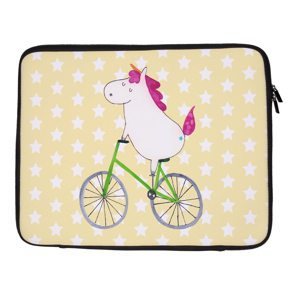 Notebook Tasche Einhorn Radfahrer Notebook Tasche, Laptop, Computertasche, Tasche, Notebook-Tasche, Notebook-Reisehülle, Notebook Schutz, Einhorn, Einhörner, Einhorn Deko, Pegasus, Unicorn, Radfahren, Radfahrer, Rad, Bike, Feenstaub, Konfetti, Luxusproblem, Kummer, Liebeskummer