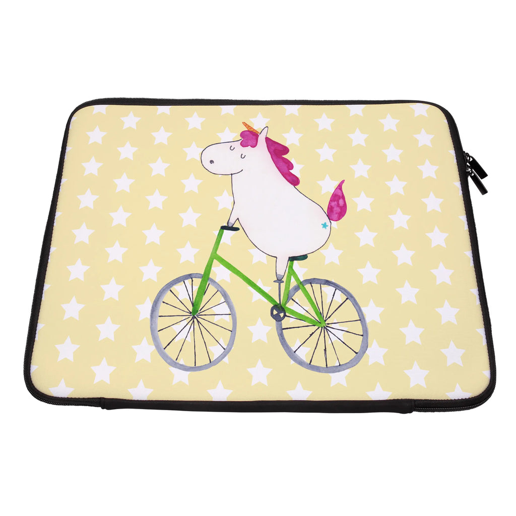 Notebook Tasche Einhorn Radfahrer Notebook Tasche, Laptop, Computertasche, Tasche, Notebook-Tasche, Notebook-Reisehülle, Notebook Schutz, Einhorn, Einhörner, Einhorn Deko, Pegasus, Unicorn, Radfahren, Radfahrer, Rad, Bike, Feenstaub, Konfetti, Luxusproblem, Kummer, Liebeskummer