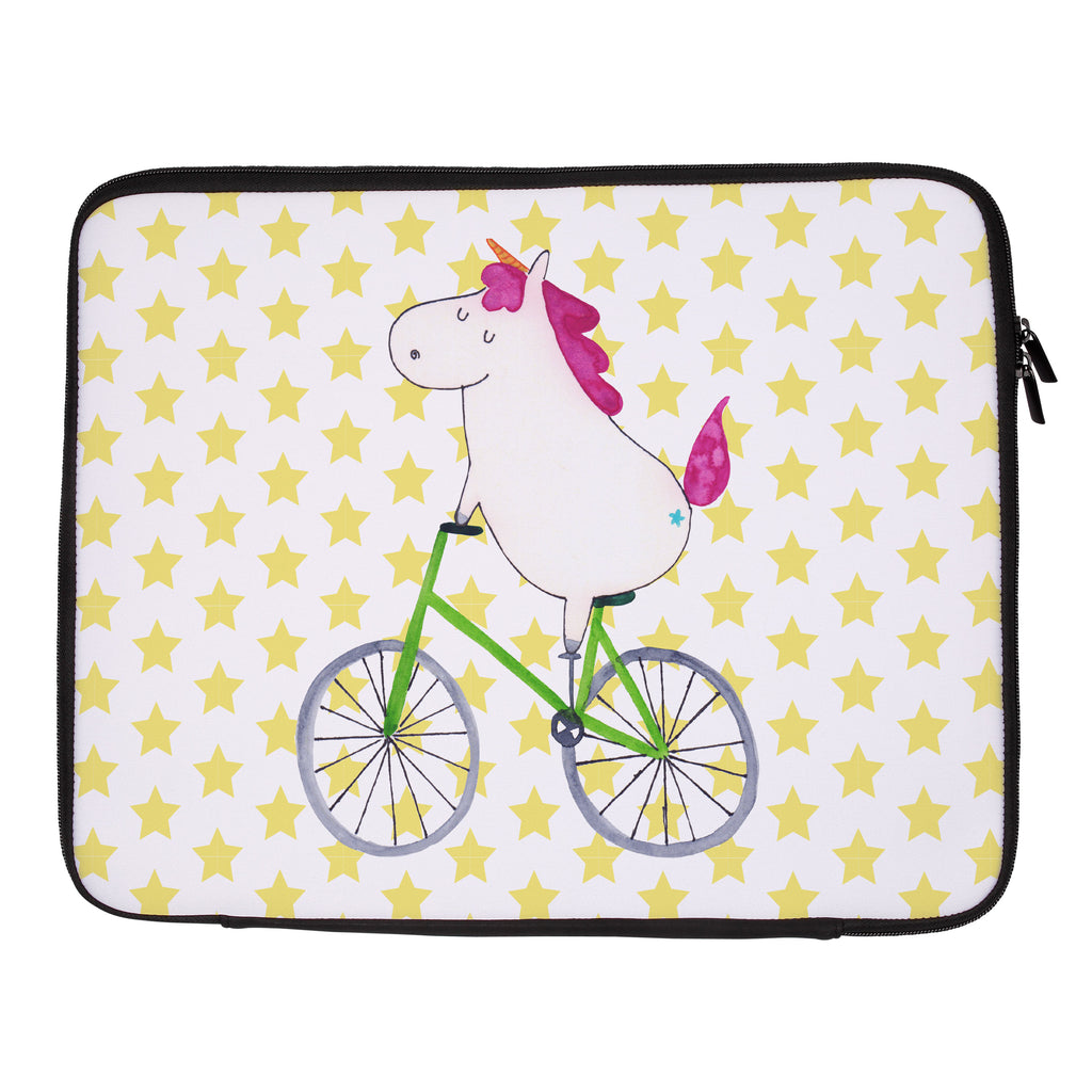 Notebook Tasche Einhorn Radfahrer Notebook Tasche, Laptop, Computertasche, Tasche, Notebook-Tasche, Notebook-Reisehülle, Notebook Schutz, Einhorn, Einhörner, Einhorn Deko, Pegasus, Unicorn, Radfahren, Radfahrer, Rad, Bike, Feenstaub, Konfetti, Luxusproblem, Kummer, Liebeskummer