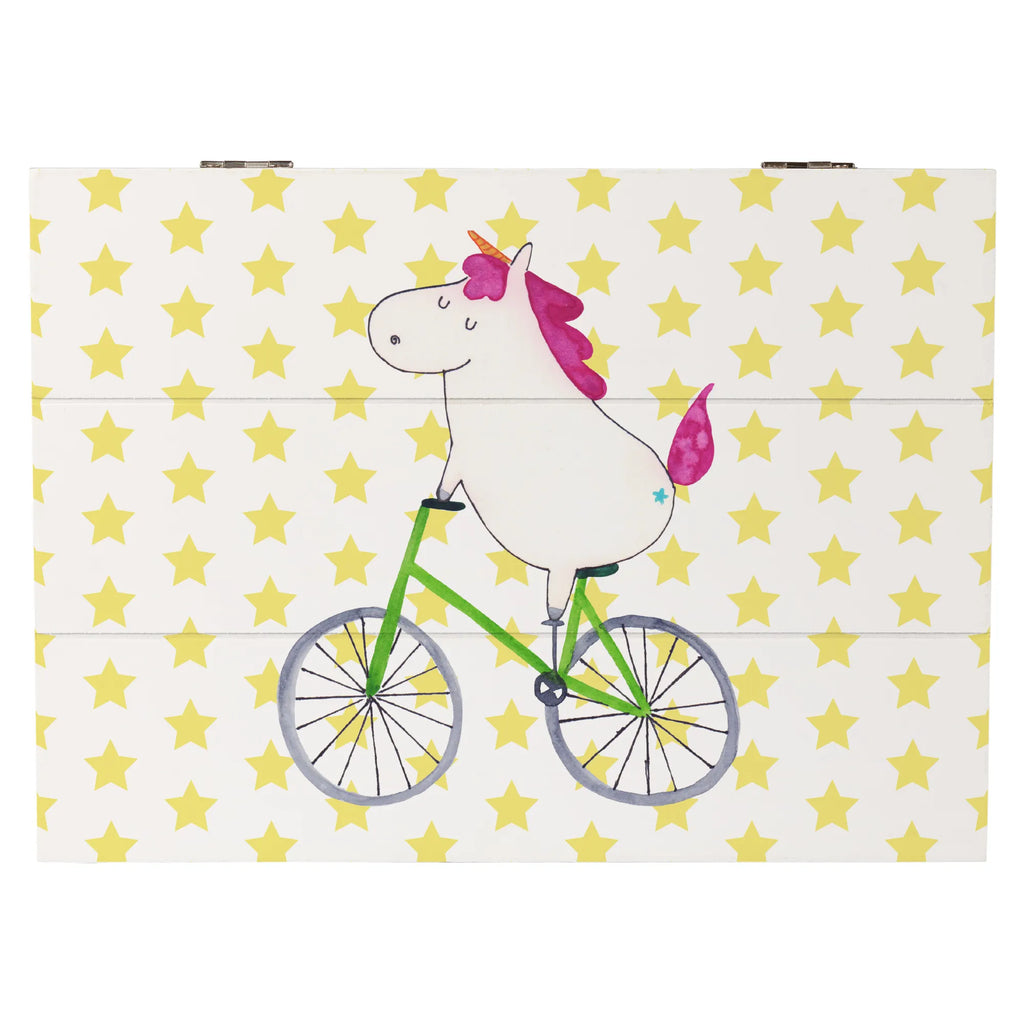 Holzkiste Einhorn Radfahrer Holzkiste, Kiste, Schatzkiste, Truhe, Schatulle, XXL, Erinnerungsbox, Erinnerungskiste, Dekokiste, Aufbewahrungsbox, Geschenkbox, Geschenkdose, Einhorn, Einhörner, Einhorn Deko, Pegasus, Unicorn, Radfahren, Radfahrer, Rad, Bike, Feenstaub, Konfetti, Luxusproblem, Kummer, Liebeskummer