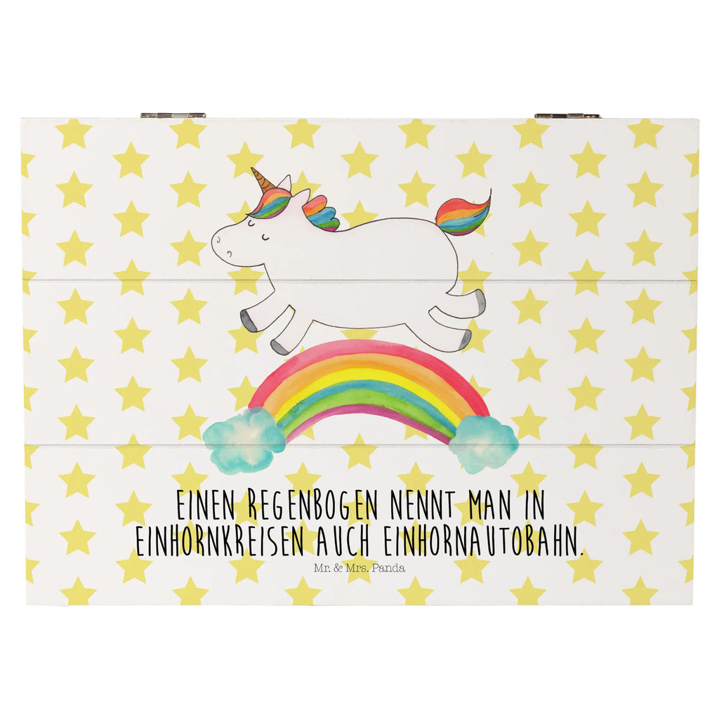 Holzkiste Einhorn Regenbogen Holzkiste, Kiste, Schatzkiste, Truhe, Schatulle, XXL, Erinnerungsbox, Erinnerungskiste, Dekokiste, Aufbewahrungsbox, Geschenkbox, Geschenkdose, Einhorn, Einhörner, Einhorn Deko, Unicorn, Regenbogen, Glitzer, Einhornpower, Erwachsenwerden, Einhornautobahn