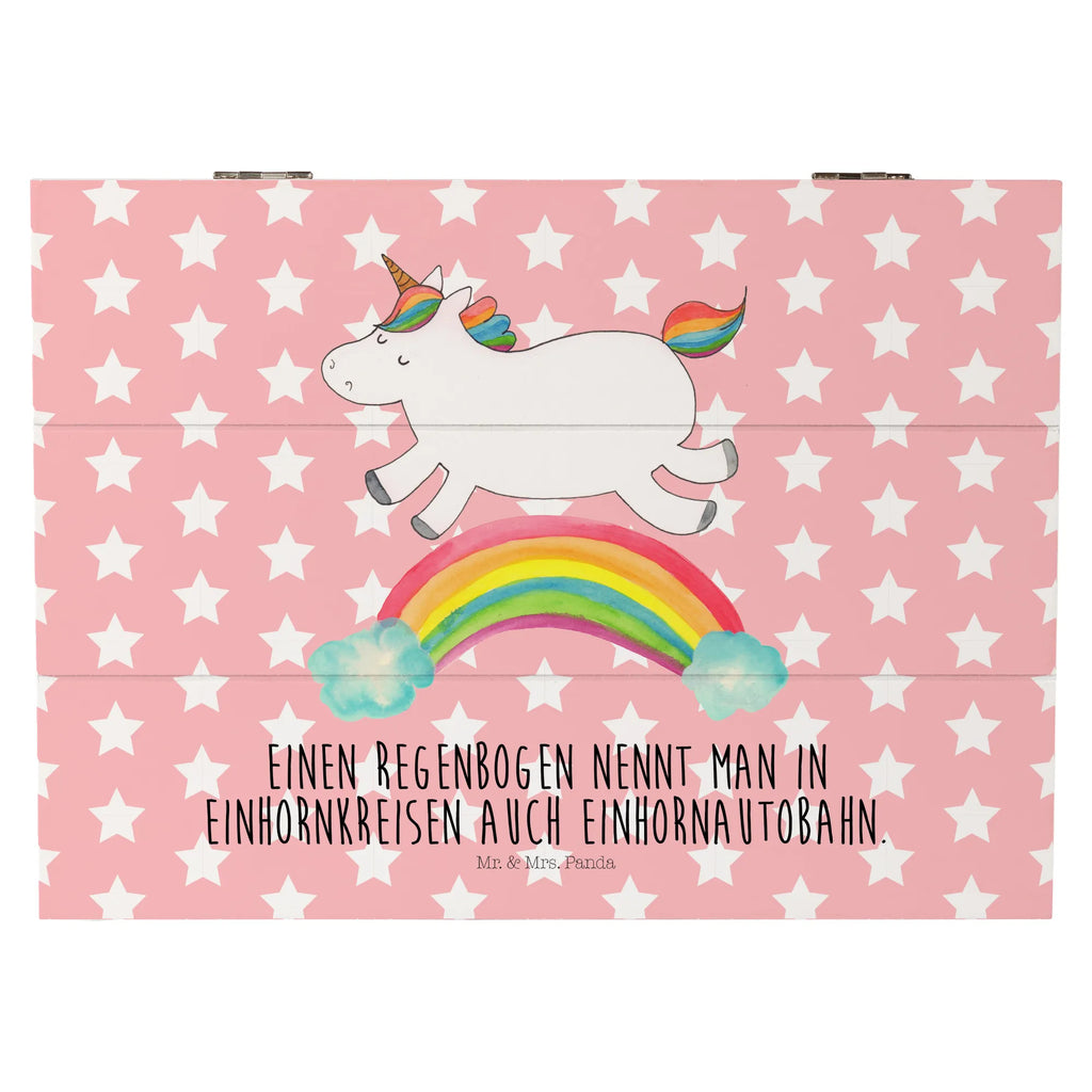 Holzkiste Einhorn Regenbogen Holzkiste, Kiste, Schatzkiste, Truhe, Schatulle, XXL, Erinnerungsbox, Erinnerungskiste, Dekokiste, Aufbewahrungsbox, Geschenkbox, Geschenkdose, Einhorn, Einhörner, Einhorn Deko, Unicorn, Regenbogen, Glitzer, Einhornpower, Erwachsenwerden, Einhornautobahn