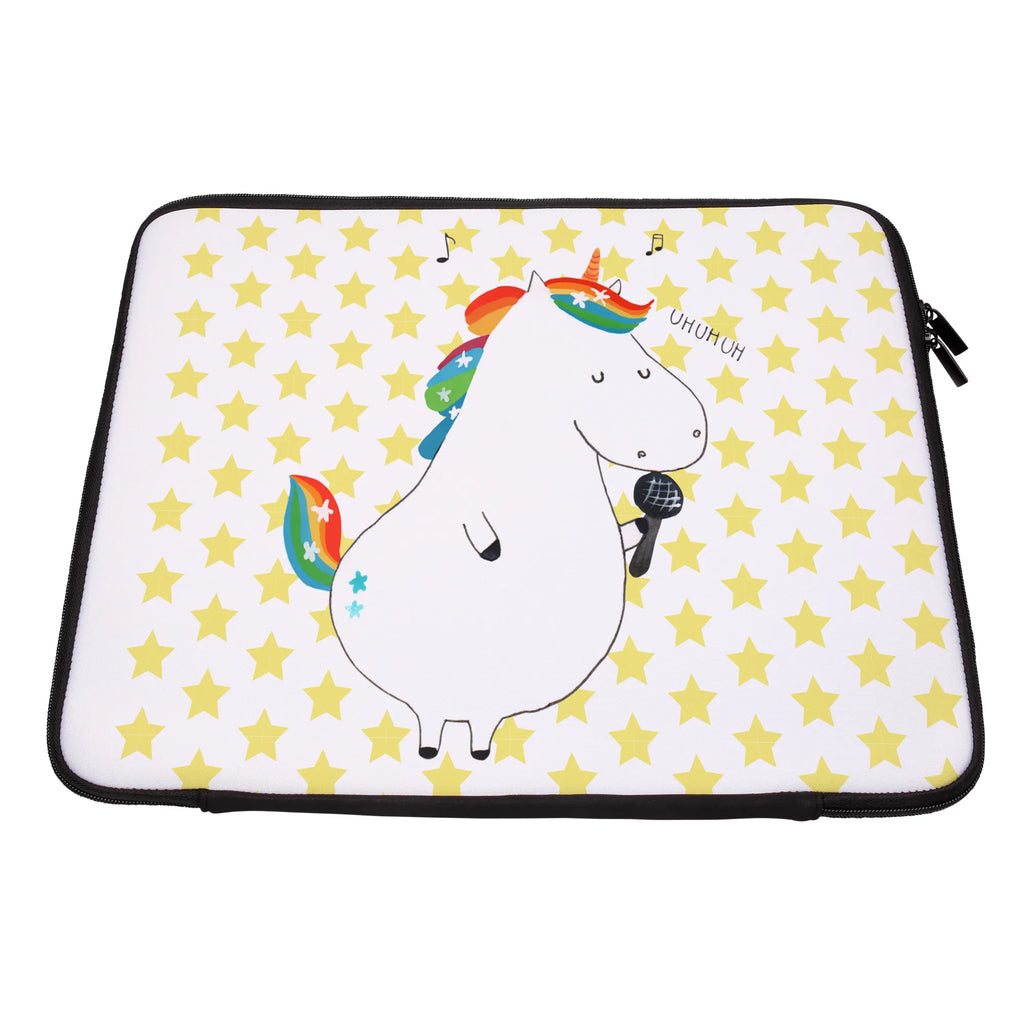 Notebook Tasche Einhorn Sänger Notebook Tasche, Laptop, Computertasche, Tasche, Notebook-Tasche, Notebook-Reisehülle, Notebook Schutz, Einhorn, Einhörner, Einhorn Deko, Pegasus, Unicorn, Glitzer, Konfetti, Party, Geburtstag, Feier, Fest, Disco, Sängerin, Sänger, Freundin