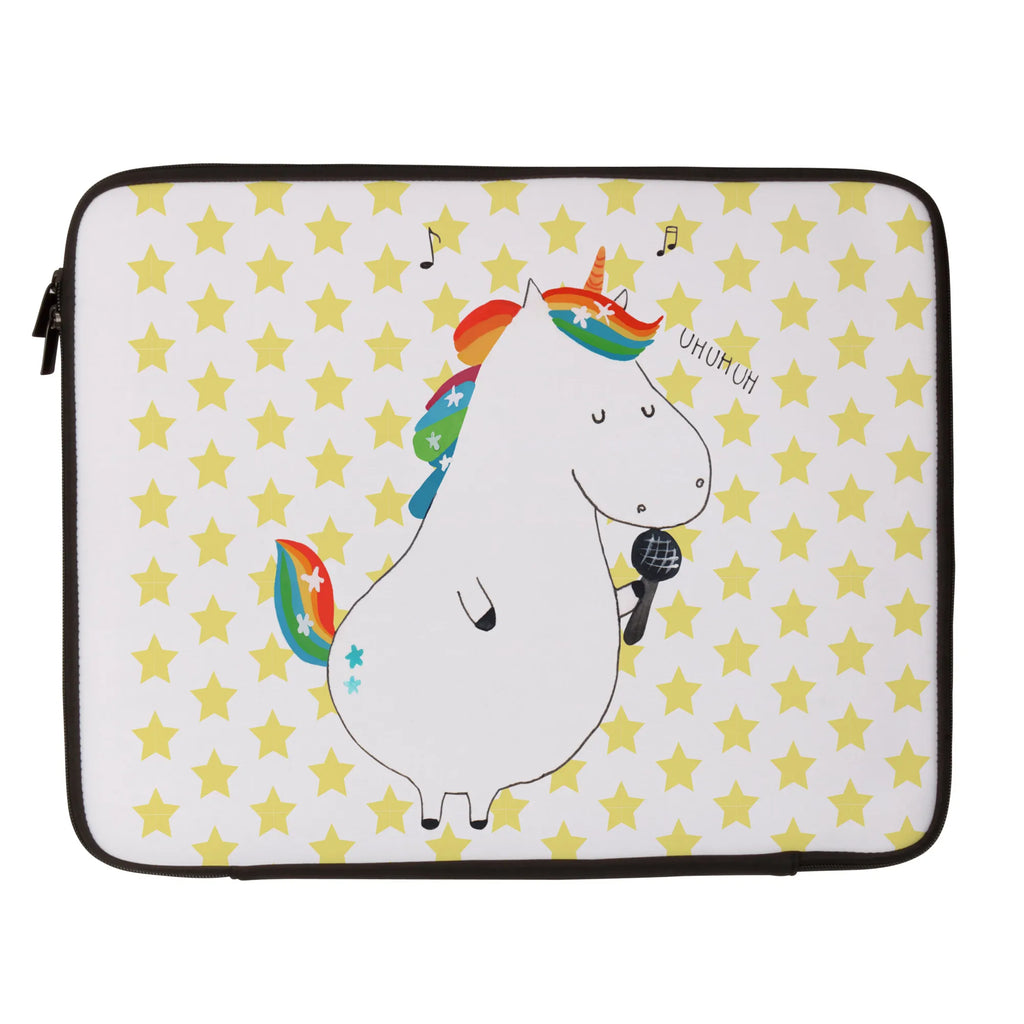 Notebook Tasche Einhorn Sänger Notebook Tasche, Laptop, Computertasche, Tasche, Notebook-Tasche, Notebook-Reisehülle, Notebook Schutz, Einhorn, Einhörner, Einhorn Deko, Pegasus, Unicorn, Glitzer, Konfetti, Party, Geburtstag, Feier, Fest, Disco, Sängerin, Sänger, Freundin