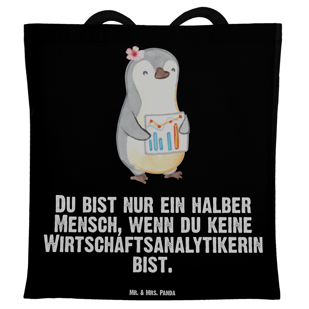 Tragetasche Wirtschaftsanalytikerin mit Herz Beuteltasche, Beutel, Einkaufstasche, Jutebeutel, Stoffbeutel, Tasche, Shopper, Umhängetasche, Strandtasche, Schultertasche, Stofftasche, Tragetasche, Badetasche, Jutetasche, Einkaufstüte, Laptoptasche, Beruf, Ausbildung, Jubiläum, Abschied, Rente, Kollege, Kollegin, Geschenk, Schenken, Arbeitskollege, Mitarbeiter, Firma, Danke, Dankeschön