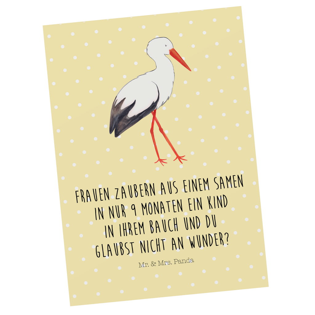 Postkarte Storch Postkarte, Karte, Geschenkkarte, Grußkarte, Einladung, Ansichtskarte, Geburtstagskarte, Einladungskarte, Dankeskarte, Ansichtskarten, Einladung Geburtstag, Einladungskarten Geburtstag, Tiermotive, Gute Laune, lustige Sprüche, Tiere, Storch, Störche, Schwangerschaft, Geburt, Mutter, Mütter, Mutter werden, Schwanger, Babybauch, Baby