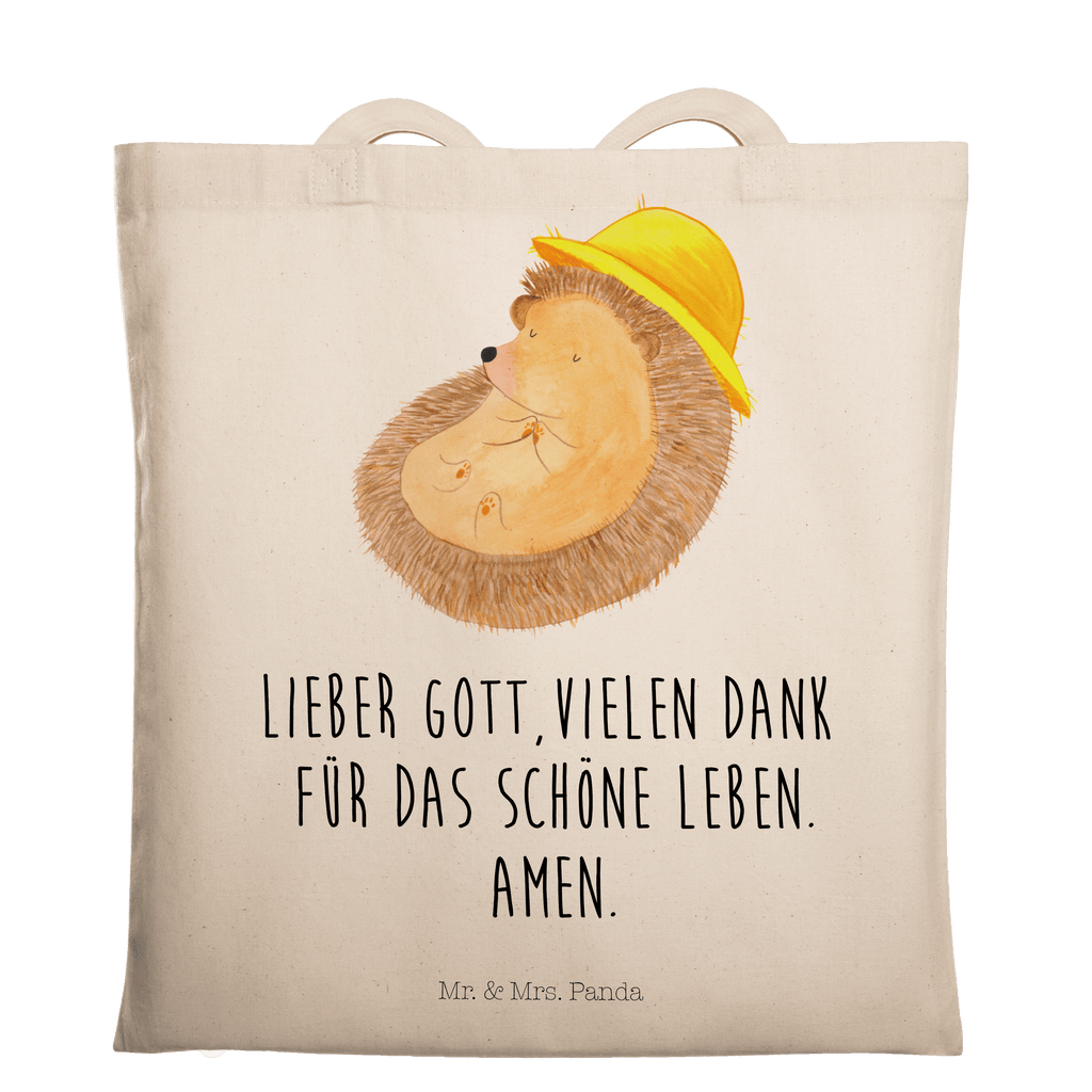 Tragetasche Igel Beten Beuteltasche, Beutel, Einkaufstasche, Jutebeutel, Stoffbeutel, Tasche, Shopper, Umhängetasche, Strandtasche, Schultertasche, Stofftasche, Tragetasche, Badetasche, Jutetasche, Einkaufstüte, Laptoptasche, Tiermotive, Gute Laune, lustige Sprüche, Tiere, Igel, Igel mit Hut, Sonnenhut, Gott, Amen, beten, Leben, Dankbarkeit, Dankbar sein, dankbar, genießen