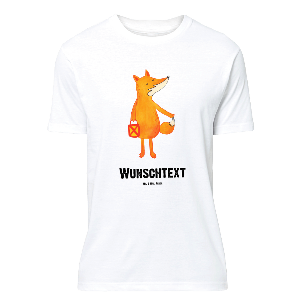 Personalisiertes T-Shirt Fuchs Laterne T-Shirt Personalisiert, T-Shirt mit Namen, T-Shirt mit Aufruck, Männer, Frauen, Wunschtext, Bedrucken, Fuchs, Füchse, Spruch trösten, Liebeskummer Spruch, Laterne, Sankt Martin, Laternenumzug, Aufmuntern, Cäsar Otto Hugo Flaischlen