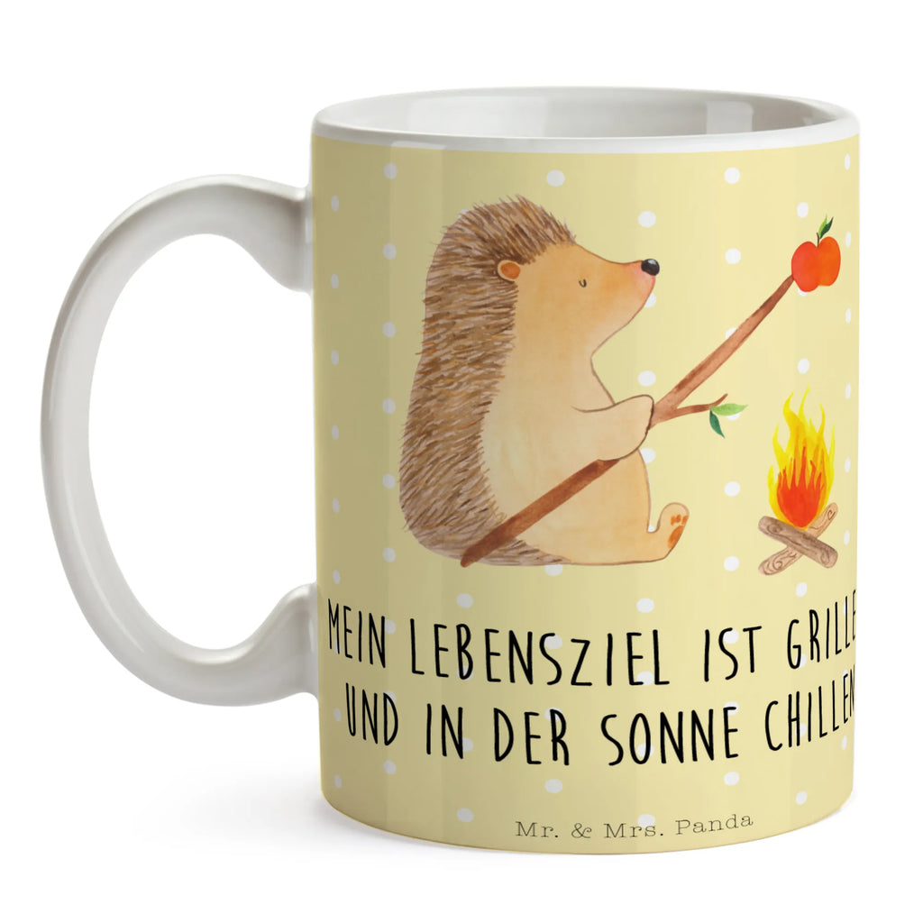 Tasse Igel grillt Tasse, Kaffeetasse, Teetasse, Becher, Kaffeebecher, Teebecher, Keramiktasse, Porzellantasse, Büro Tasse, Geschenk Tasse, Tasse Sprüche, Tasse Motive, Kaffeetassen, Tasse bedrucken, Designer Tasse, Cappuccino Tassen, Schöne Teetassen, Tiermotive, Gute Laune, lustige Sprüche, Tiere, Igel, Grillen, Ziele, Motivation, arbeitslos, Sinn des Lebens, Spruch