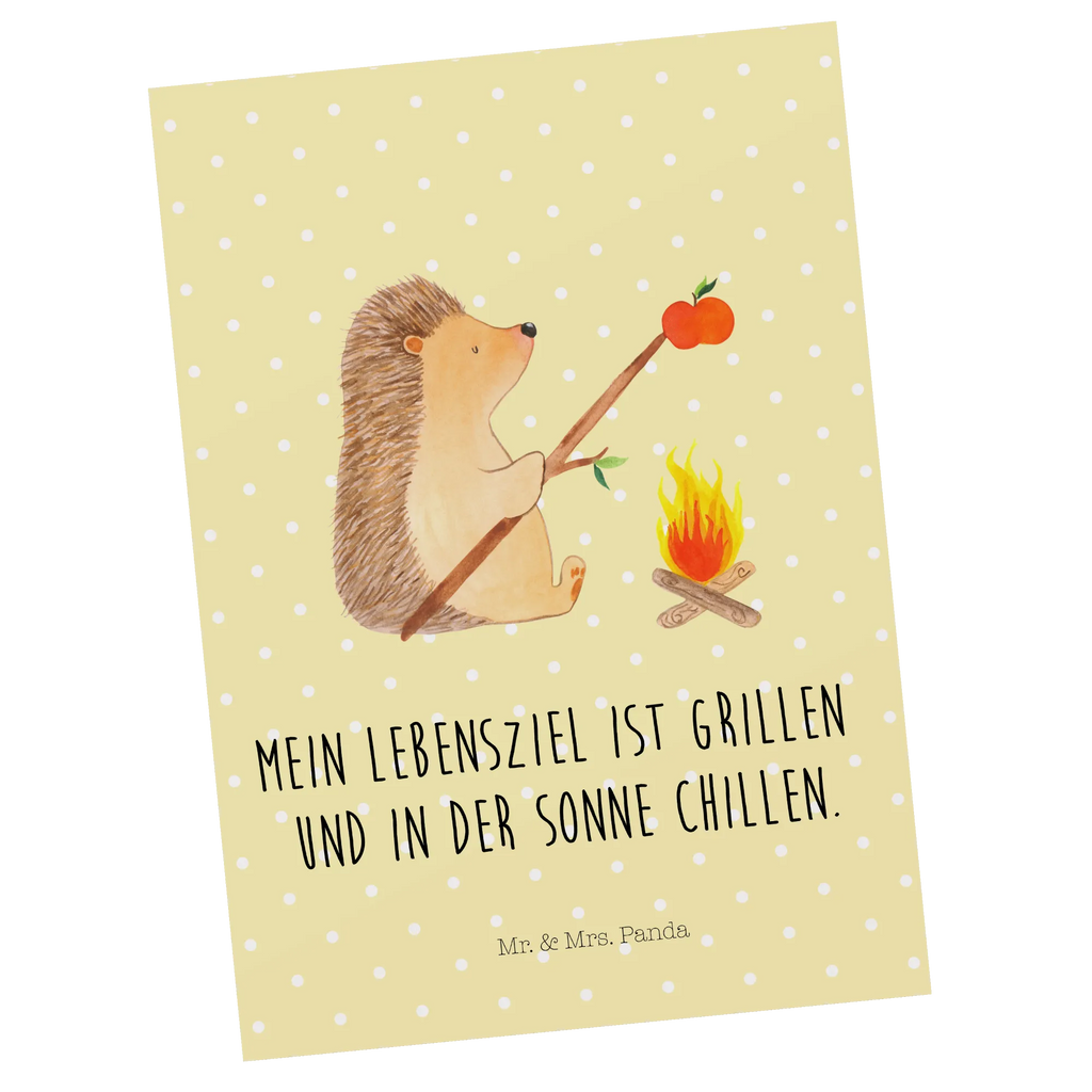 Postkarte Igel grillt Postkarte, Karte, Geschenkkarte, Grußkarte, Einladung, Ansichtskarte, Geburtstagskarte, Einladungskarte, Dankeskarte, Ansichtskarten, Einladung Geburtstag, Einladungskarten Geburtstag, Tiermotive, Gute Laune, lustige Sprüche, Tiere, Igel, Grillen, Ziele, Motivation, arbeitslos, Sinn des Lebens, Spruch