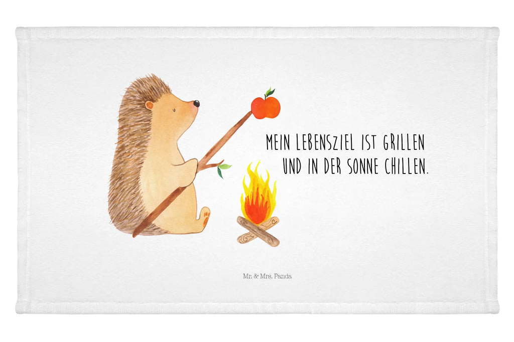 Handtuch Igel Grillen Handtuch, Badehandtuch, Badezimmer, Handtücher, groß, Kinder, Baby, Tiermotive, Gute Laune, lustige Sprüche, Tiere, Igel, Grillen, Ziele, Motivation, arbeitslos, Sinn des Lebens, Spruch