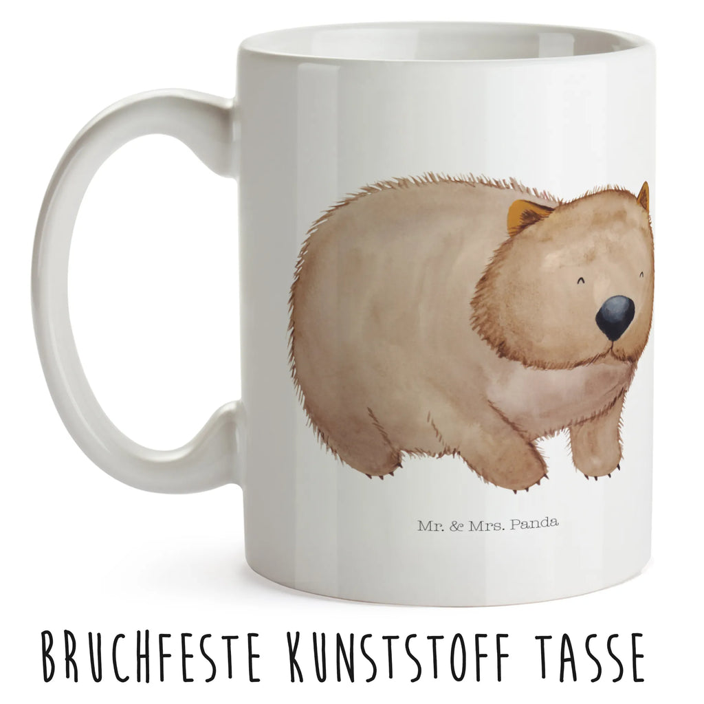 Kindertasse Wombat Kindertasse, Kinder Tasse, Kunststoff Tasse, Kindergarten Tasse, Trinkbecher, Camping Becher, Kaffeetasse, Kunststoffbecher, Kindergartenbecher, Outdoorgeschirr, Kunststoffgeschirr, Reisebecher, Reisetasse, Kinderbecher, Bruchfeste Tasse, Bruchsichere Tasse, Plastik Tasse, Plastiktasse, Tiermotive, Gute Laune, lustige Sprüche, Tiere, Wombat, Das Leben ist schön, Motivation, Spruch, Australien