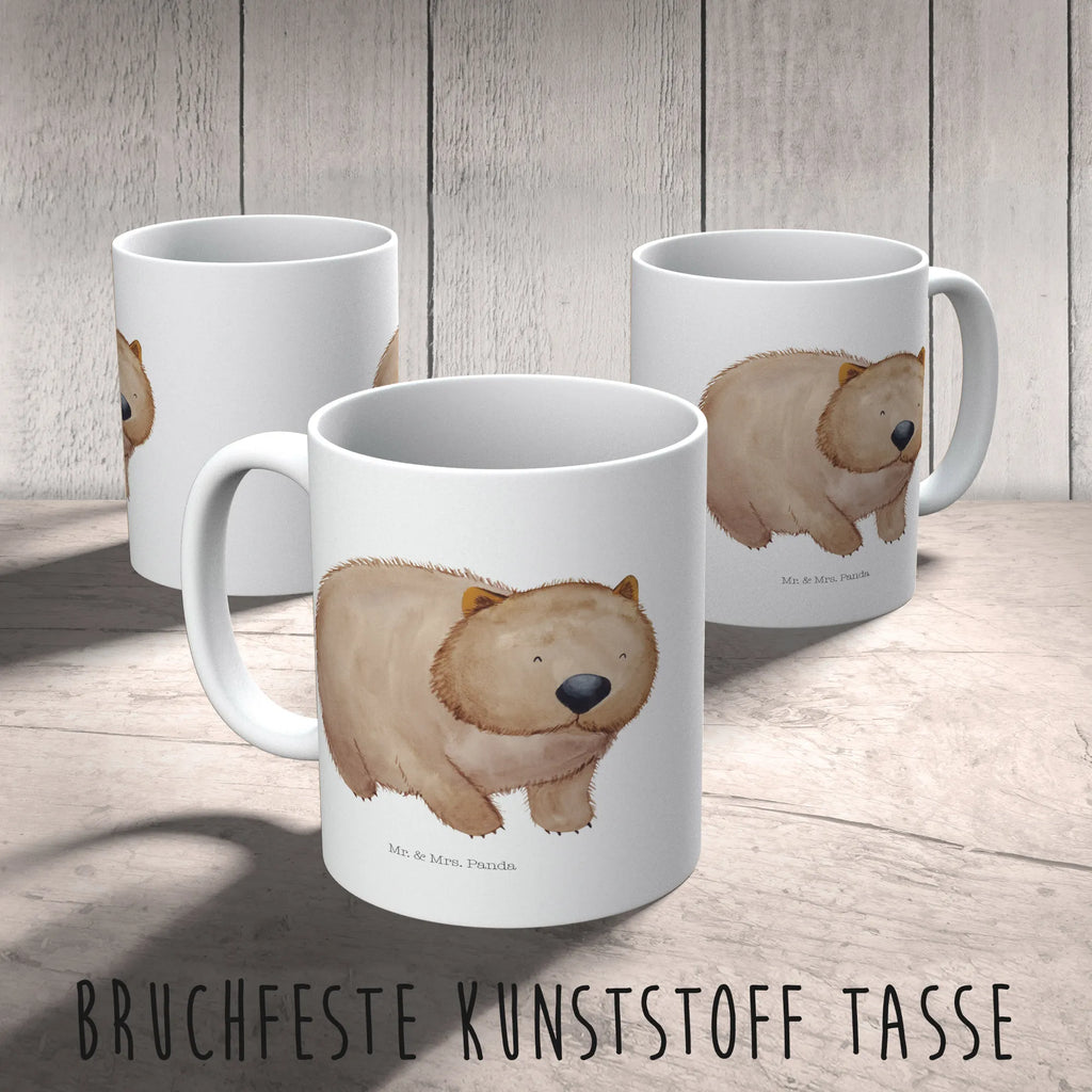 Kindertasse Wombat Kindertasse, Kinder Tasse, Kunststoff Tasse, Kindergarten Tasse, Trinkbecher, Camping Becher, Kaffeetasse, Kunststoffbecher, Kindergartenbecher, Outdoorgeschirr, Kunststoffgeschirr, Reisebecher, Reisetasse, Kinderbecher, Bruchfeste Tasse, Bruchsichere Tasse, Plastik Tasse, Plastiktasse, Tiermotive, Gute Laune, lustige Sprüche, Tiere, Wombat, Das Leben ist schön, Motivation, Spruch, Australien