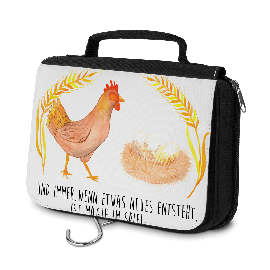 Kulturbeutel Huhn Stolz Kulturbeutel, Zum Aufhängen, Waschtasche, Kosmetiktasche, Damen, Herren, Aufbewahrungstasche, Schminktasche, Kosmetikbeutel, Organizer, Kulturtasche, Schminkutensil, Bauernhof, Hoftiere, Landwirt, Landwirtin, Hahn, Henne, Hühner, Eier, Hof, Landleben, Motivation, Geburt, Magie, Spruch, Schwangerschaft