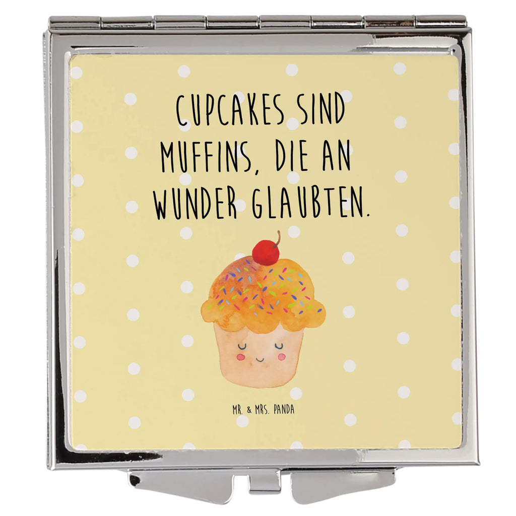 Handtaschenspiegel quadratisch Cupcake Spiegel, Handtasche, Quadrat, silber, schminken, Schminkspiegel, Tiermotive, Gute Laune, lustige Sprüche, Tiere, Cupcakes, Muffin, Wunder, Küche Deko, Küche Spruch, Backen Geschenk, Geschenk Koch, Motivation Sprüche