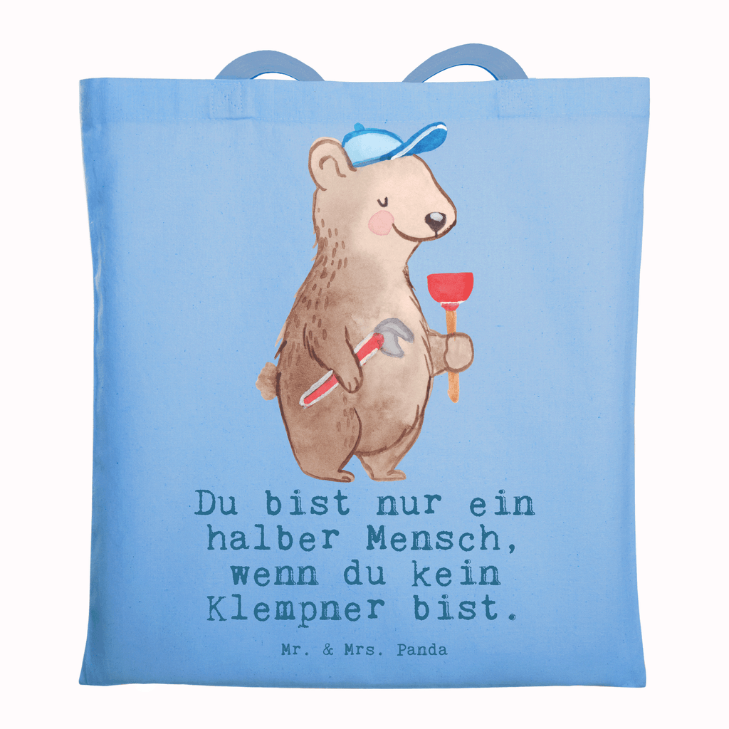 Tragetasche Klempner mit Herz Beuteltasche, Beutel, Einkaufstasche, Jutebeutel, Stoffbeutel, Tasche, Shopper, Umhängetasche, Strandtasche, Schultertasche, Stofftasche, Tragetasche, Badetasche, Jutetasche, Einkaufstüte, Laptoptasche, Beruf, Ausbildung, Jubiläum, Abschied, Rente, Kollege, Kollegin, Geschenk, Schenken, Arbeitskollege, Mitarbeiter, Firma, Danke, Dankeschön, Klempner, Handwerker, Installateur, Meister, Gesellenprüfung, Fachbetrieb, Bauklempner, Sanitärinstallationen