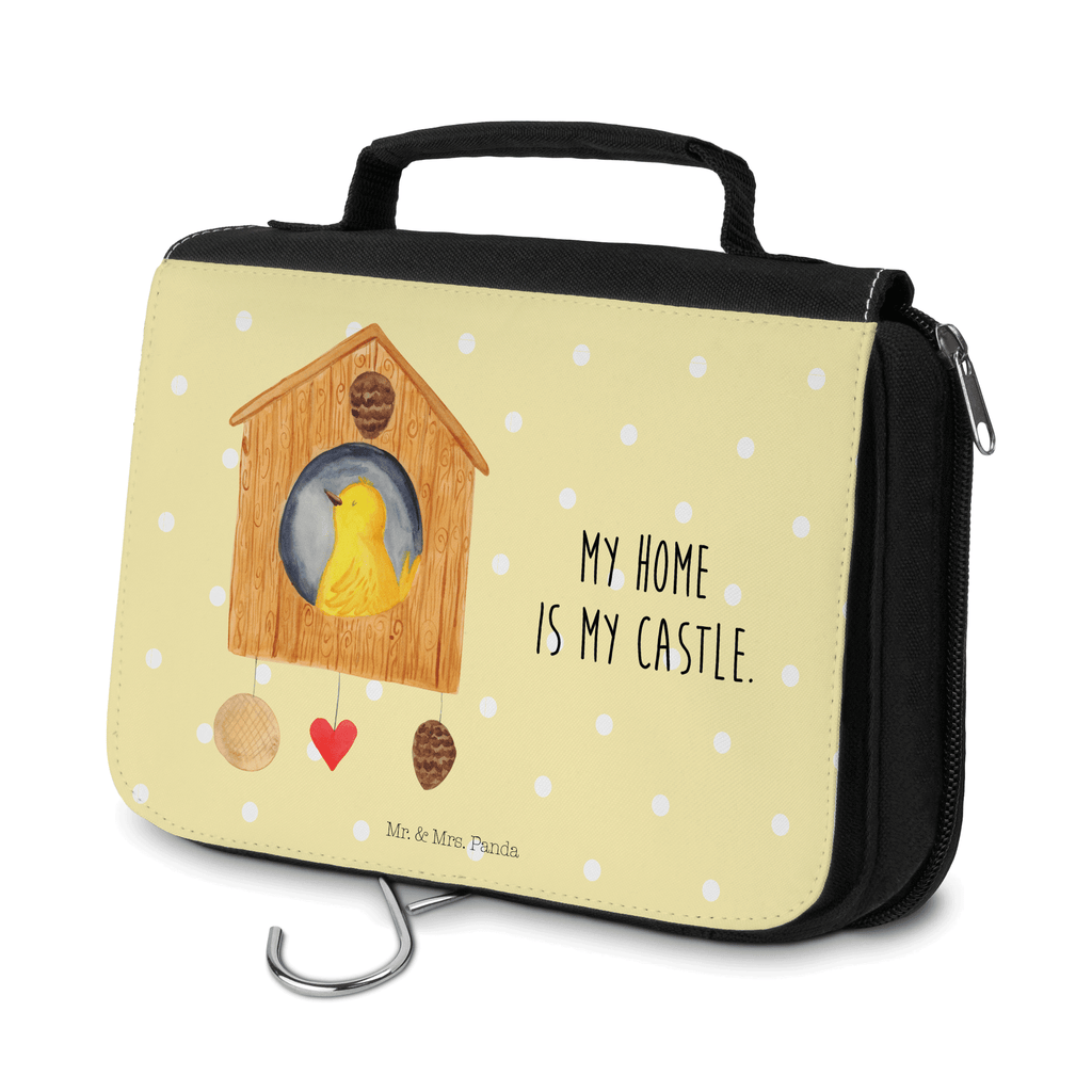 Kulturbeutel Vogel Haus Kulturbeutel, Zum Aufhängen, Waschtasche, Kosmetiktasche, Damen, Herren, Aufbewahrungstasche, Schminktasche, Kosmetikbeutel, Organizer, Kulturtasche, Schminkutensil, Tiermotive, Gute Laune, lustige Sprüche, Tiere, Vogel, Vögel, Vogelhaus, Vogelhäuschen, Home sweet home, Zuhause, Nest, Eigenheim, Familie, Wohnung, Haus, unser Haus, Lieblingsort, Castle