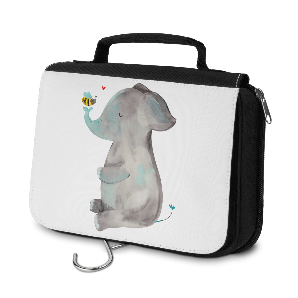 Kulturbeutel Elefant Biene Kulturbeutel, Zum Aufhängen, Waschtasche, Kosmetiktasche, Damen, Herren, Aufbewahrungstasche, Schminktasche, Kosmetikbeutel, Organizer, Kulturtasche, Schminkutensil, Tiermotive, Gute Laune, lustige Sprüche, Tiere, Elefant, Biene, Liebe, Liebesbeweis, Jahrestag, Liebesgeschenk, Heiratsantrag, Hochzeitsgeschenk, Liebesspruch