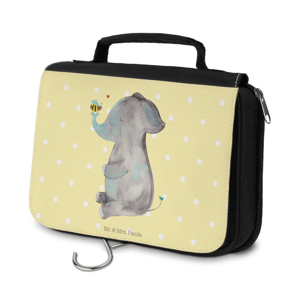 Kulturbeutel Elefant Biene Kulturbeutel, Zum Aufhängen, Waschtasche, Kosmetiktasche, Damen, Herren, Aufbewahrungstasche, Schminktasche, Kosmetikbeutel, Organizer, Kulturtasche, Schminkutensil, Tiermotive, Gute Laune, lustige Sprüche, Tiere, Elefant, Biene, Liebe, Liebesbeweis, Jahrestag, Liebesgeschenk, Heiratsantrag, Hochzeitsgeschenk, Liebesspruch