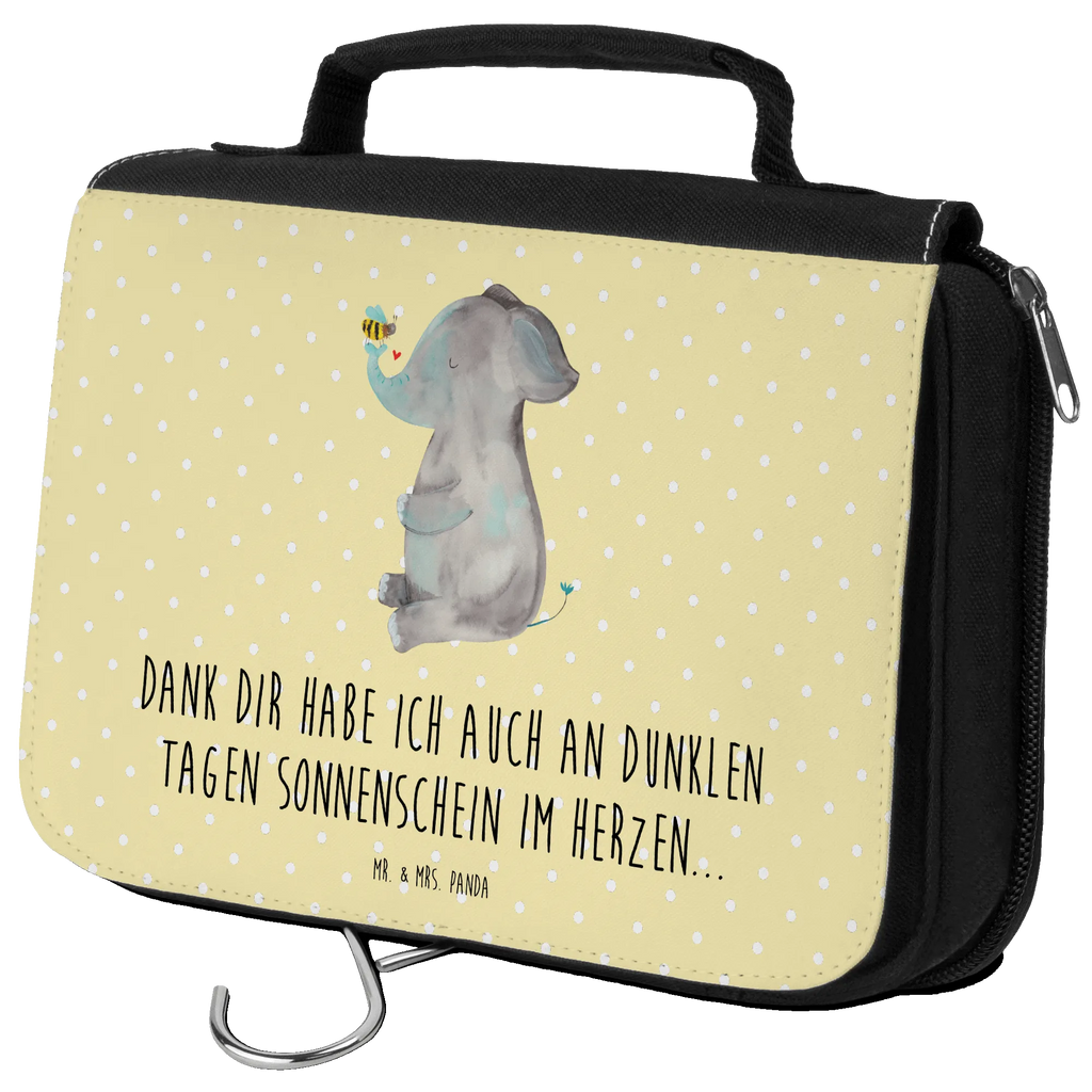 Kulturbeutel Elefant Biene Kulturbeutel, Zum Aufhängen, Waschtasche, Kosmetiktasche, Damen, Herren, Aufbewahrungstasche, Schminktasche, Kosmetikbeutel, Organizer, Kulturtasche, Schminkutensil, Tiermotive, Gute Laune, lustige Sprüche, Tiere, Elefant, Biene, Liebe, Liebesbeweis, Jahrestag, Liebesgeschenk, Heiratsantrag, Hochzeitsgeschenk, Liebesspruch