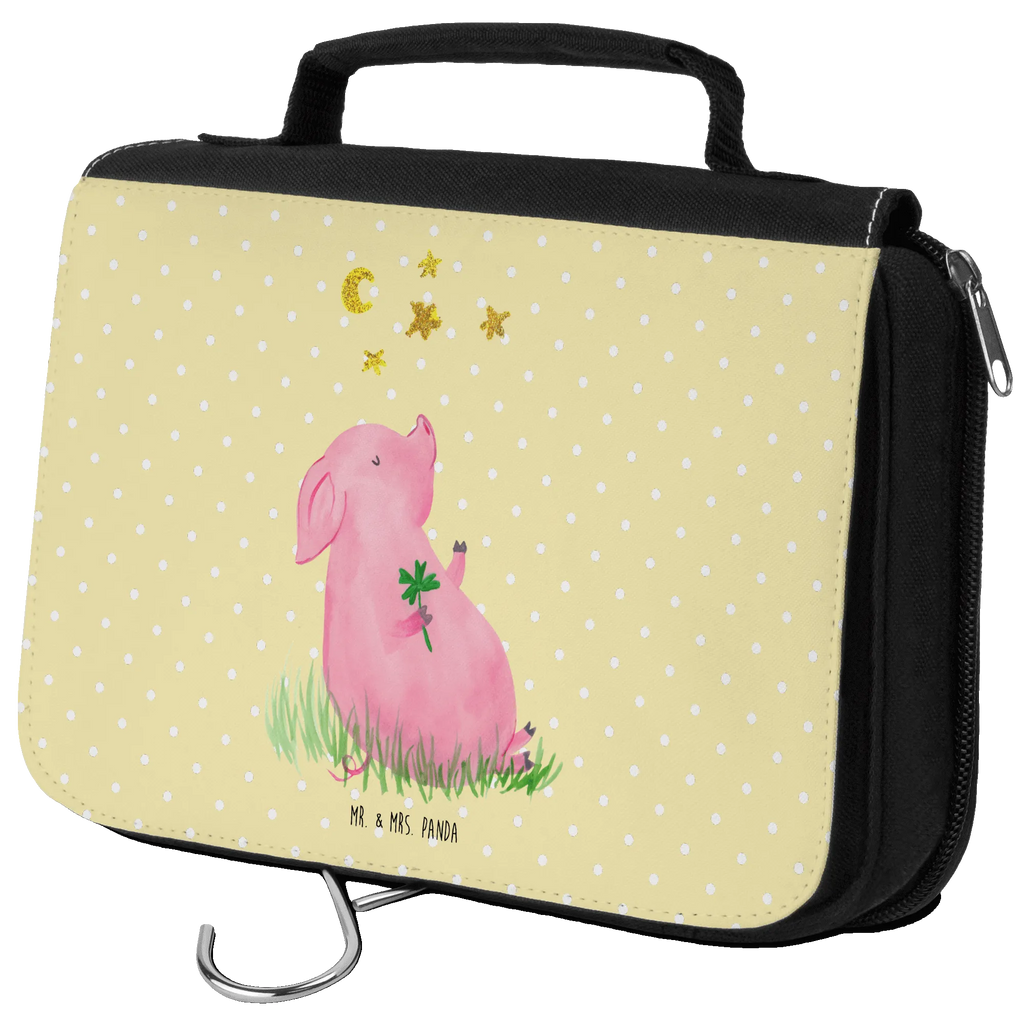 Kulturbeutel Schwein Glück Kulturbeutel, Zum Aufhängen, Waschtasche, Kosmetiktasche, Damen, Herren, Aufbewahrungstasche, Schminktasche, Kosmetikbeutel, Organizer, Kulturtasche, Schminkutensil, Tiermotive, Gute Laune, lustige Sprüche, Tiere, Glücksschwein. Glück, Schwein, Schweinchen, Sterne, Sernchen, Ziele, Träume, Motivation, Glücksbringer