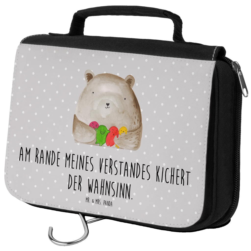 Kulturbeutel Bär Gefühl Kulturbeutel, Zum Aufhängen, Waschtasche, Kosmetiktasche, Damen, Herren, Aufbewahrungstasche, Schminktasche, Kosmetikbeutel, Organizer, Kulturtasche, Schminkutensil, Bär, Teddy, Teddybär, Wahnsinn, Verrückt, Durchgedreht