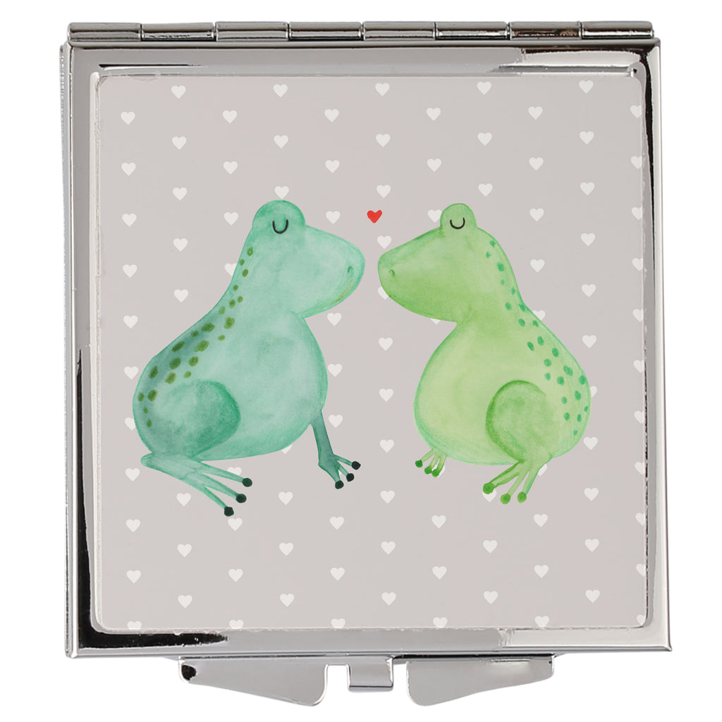 Handtaschenspiegel quadratisch Frosch Liebe Spiegel, Handtasche, Quadrat, silber, schminken, Schminkspiegel, Liebe, Partner, Freund, Freundin, Ehemann, Ehefrau, Heiraten, Verlobung, Heiratsantrag, Liebesgeschenk, Jahrestag, Hocheitstag, Verliebt, Verlobt, Verheiratet, Geschenk Freundin, Geschenk Freund, Liebesbeweis, Hochzeitstag, Geschenk Hochzeit, Frosch, Frösche, Froschkönig, Fröschchen