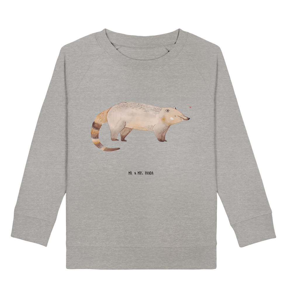 Organic Kinder Pullover Nasenbär Kinder Pullover, Kinder Sweatshirt, Jungen, Mädchen, Tiermotive, Gute Laune, lustige Sprüche, Tiere, Nasenbär, Nasenbären, Rüsselbär, Bär