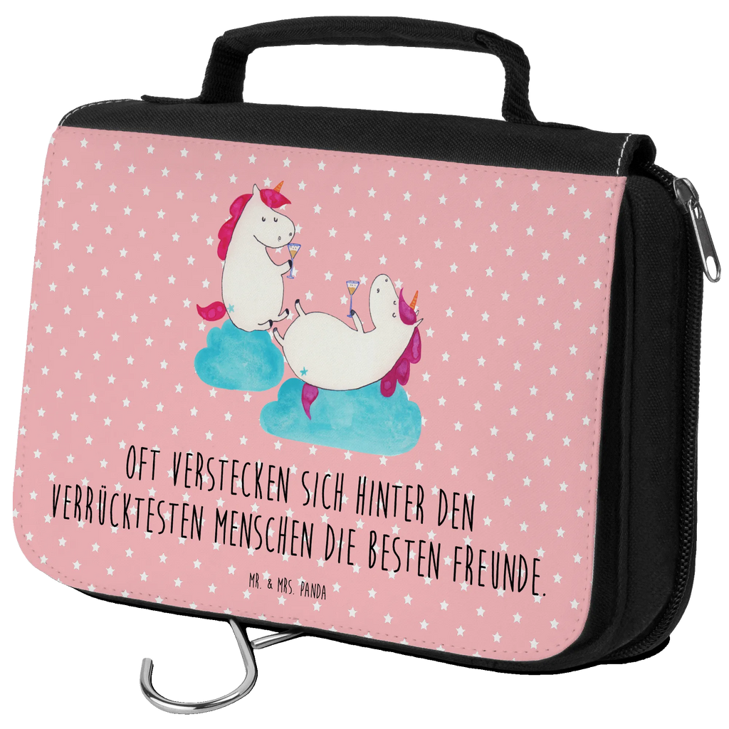 Kulturbeutel Einhorn Sekt Kulturbeutel, Zum Aufhängen, Waschtasche, Kosmetiktasche, Damen, Herren, Aufbewahrungstasche, Schminktasche, Kosmetikbeutel, Organizer, Kulturtasche, Schminkutensil, Einhorn, Einhörner, Einhorn Deko, Pegasus, Unicorn, Freundinnen, Freundin, BFF, Sekt, Mädelsabend, Spaß, Party, Korken, Anstoßen, Beste