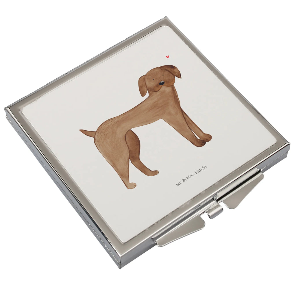 Handtaschenspiegel quadratisch Hund Dogge Spiegel, Handtasche, Quadrat, silber, schminken, Schminkspiegel, Hund, Hundemotiv, Haustier, Hunderasse, Tierliebhaber, Hundebesitzer, Sprüche, Hunde, Dogge, Deutsche Dogge, Great Dane