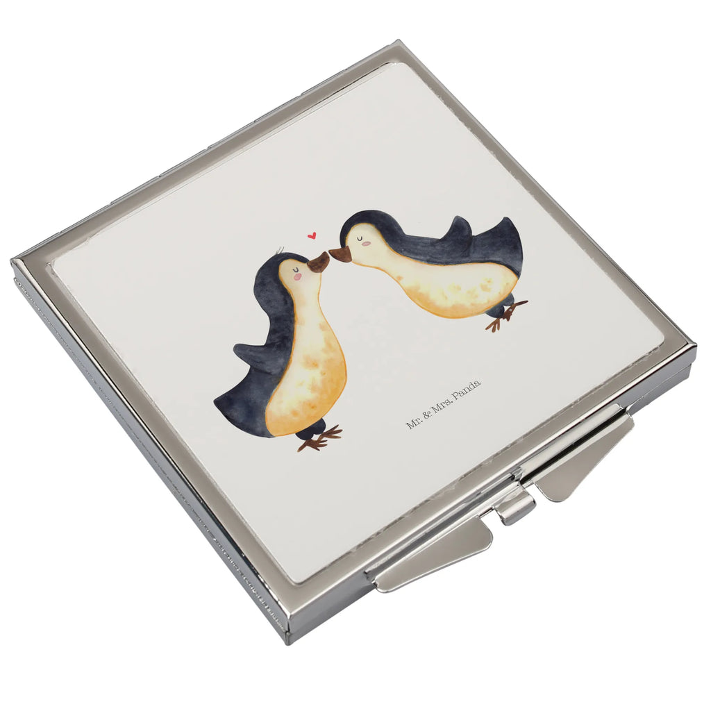 Handtaschenspiegel quadratisch Pinguin Liebe Spiegel, Handtasche, Quadrat, silber, schminken, Schminkspiegel, Liebe, Partner, Freund, Freundin, Ehemann, Ehefrau, Heiraten, Verlobung, Heiratsantrag, Liebesgeschenk, Jahrestag, Hocheitstag, Pinguin, Pinguine, Pinguin Paar, Pinguinpaar, Pinguin Liebe, Paar, Pärchen. Liebespaar, Liebesbeweis, Liebesspruch, Hochzeitstag, Geschenk Freund, Geschenk Freundin, Verlobte, Verlobter, Love, Geschenk Hochzeitstag, Geschenkidee, Hochzeit, Gastgeschenk