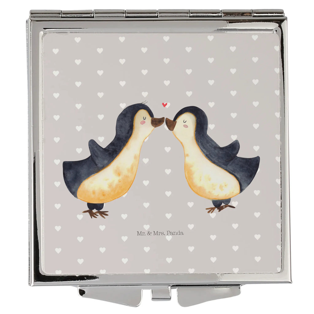 Handtaschenspiegel quadratisch Pinguin Liebe Spiegel, Handtasche, Quadrat, silber, schminken, Schminkspiegel, Liebe, Partner, Freund, Freundin, Ehemann, Ehefrau, Heiraten, Verlobung, Heiratsantrag, Liebesgeschenk, Jahrestag, Hocheitstag, Pinguin, Pinguine, Pinguin Paar, Pinguinpaar, Pinguin Liebe, Paar, Pärchen. Liebespaar, Liebesbeweis, Liebesspruch, Hochzeitstag, Geschenk Freund, Geschenk Freundin, Verlobte, Verlobter, Love, Geschenk Hochzeitstag, Geschenkidee, Hochzeit, Gastgeschenk