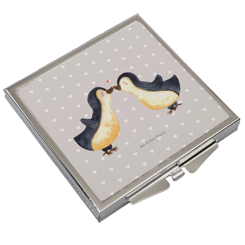 Handtaschenspiegel quadratisch Pinguin Liebe Spiegel, Handtasche, Quadrat, silber, schminken, Schminkspiegel, Liebe, Partner, Freund, Freundin, Ehemann, Ehefrau, Heiraten, Verlobung, Heiratsantrag, Liebesgeschenk, Jahrestag, Hocheitstag, Pinguin, Pinguine, Pinguin Paar, Pinguinpaar, Pinguin Liebe, Paar, Pärchen. Liebespaar, Liebesbeweis, Liebesspruch, Hochzeitstag, Geschenk Freund, Geschenk Freundin, Verlobte, Verlobter, Love, Geschenk Hochzeitstag, Geschenkidee, Hochzeit, Gastgeschenk