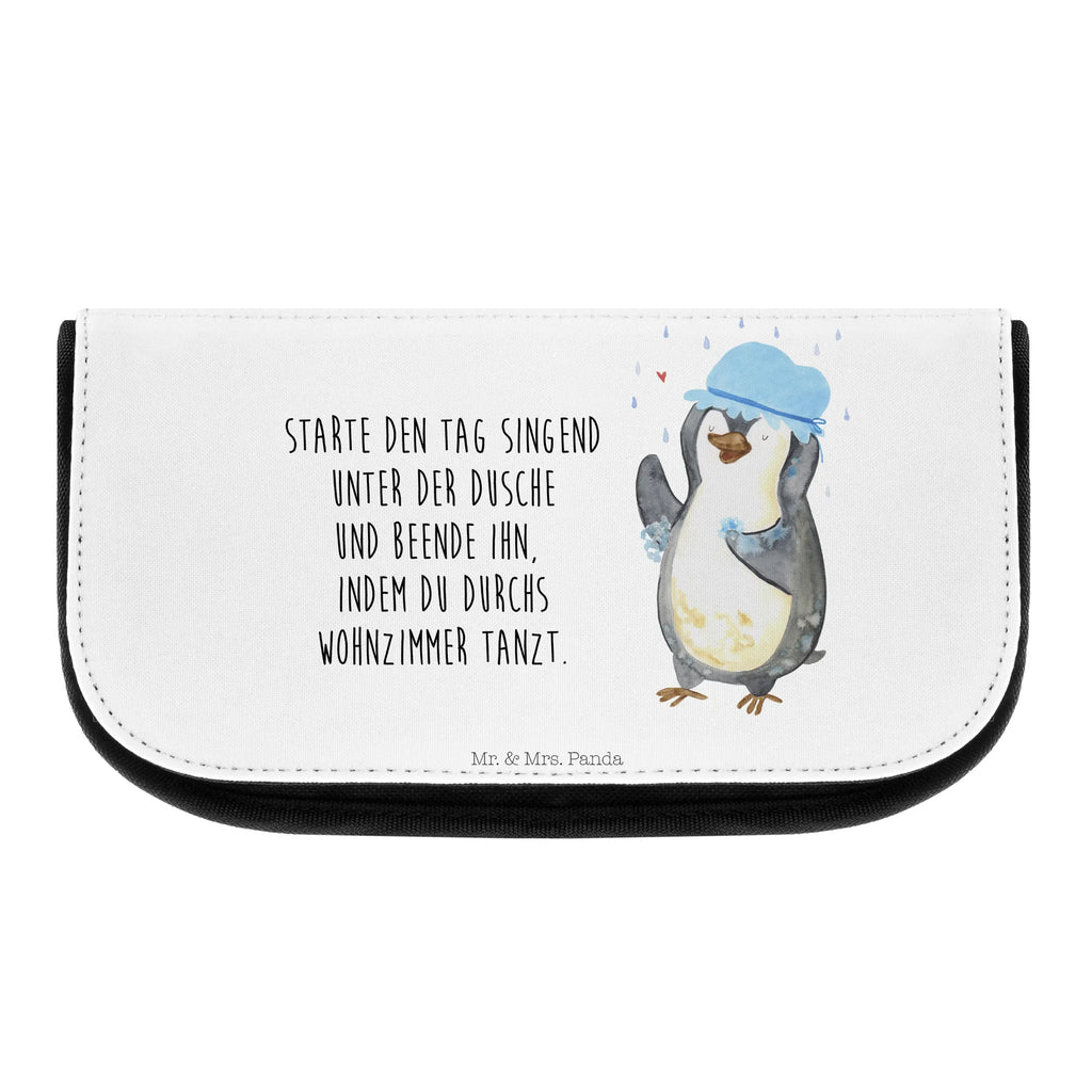 Kosmetiktasche Pinguin duscht Kosmetikbeutel, Kulturtasche, Kulturbeutel, Schminktasche, Make-Up Tasche, Kosmetiktasche, Beauty Bag, Kosmetiktasche Damen, Make Up Tasche, Kosmetik Tasche, Kosmetiktasche Klein, Kleine Kosmetiktasche, Schminktasche Klein, Kosmetiktasche Mit Fächern, Schminktäschen, Schminke Tasche, Kosmetiktaschen Damen, Beauty Case, Schmink Täschchen, Pinguin, Pinguine, Dusche, duschen, Lebensmotto, Motivation, Neustart, Neuanfang, glücklich sein