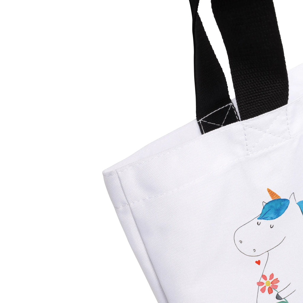 Shopper Einhorn Spaziergang Beutel, Einkaufstasche, Tasche, Strandtasche, Einkaufsbeutel, Shopper, Schultasche, Freizeittasche, Tragebeutel, Schulbeutel, Alltagstasche, Einhorn, Einhörner, Einhorn Deko, Pegasus, Unicorn, Glitzer, Blumen, Spaziergang, Motivation, Gute Laune, Freude, Freundin, Mutter, Schwester