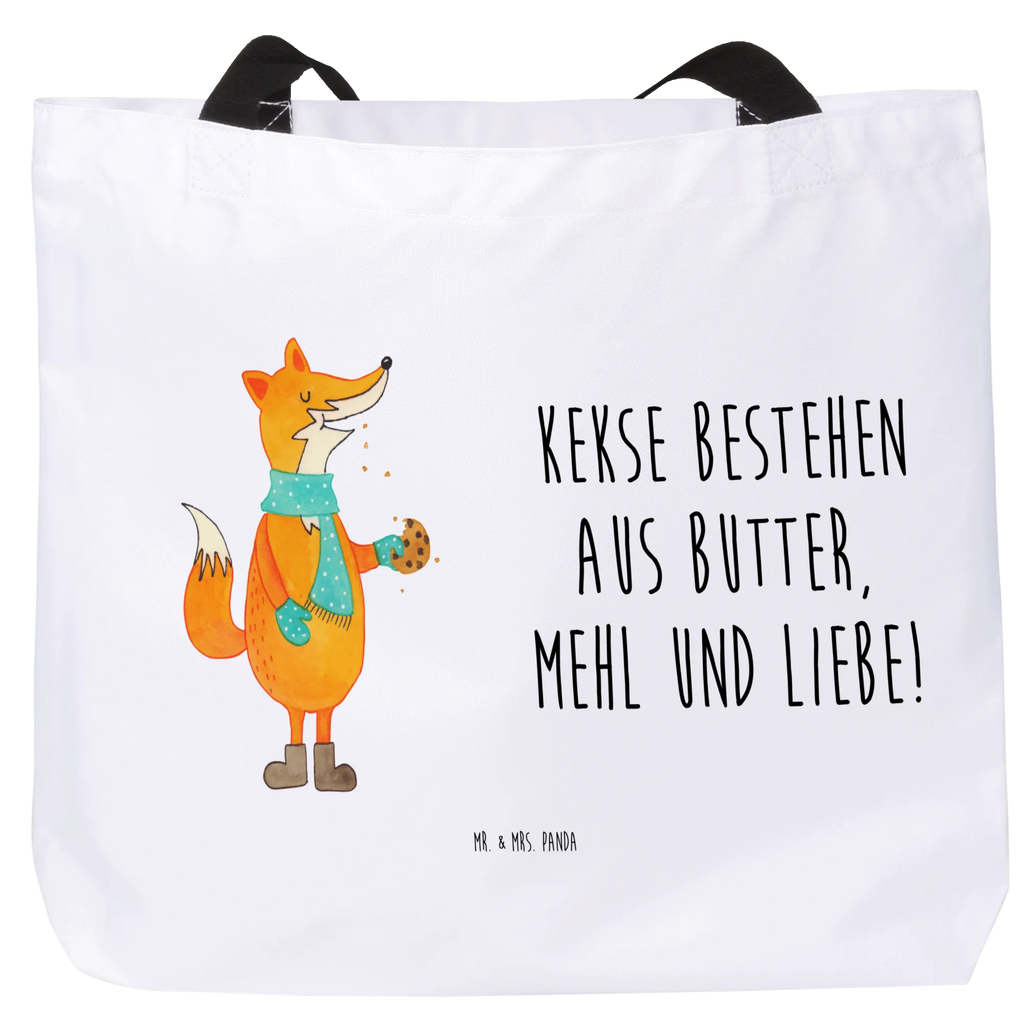 Shopper Fuchs Keks Beutel, Einkaufstasche, Tasche, Strandtasche, Einkaufsbeutel, Shopper, Schultasche, Freizeittasche, Tragebeutel, Schulbeutel, Alltagstasche, Fuchs, Füchse, Backen Spruch, Kekse, Winter, Weihnachtszeit, Plätzchen, Liebe, Küche Deko