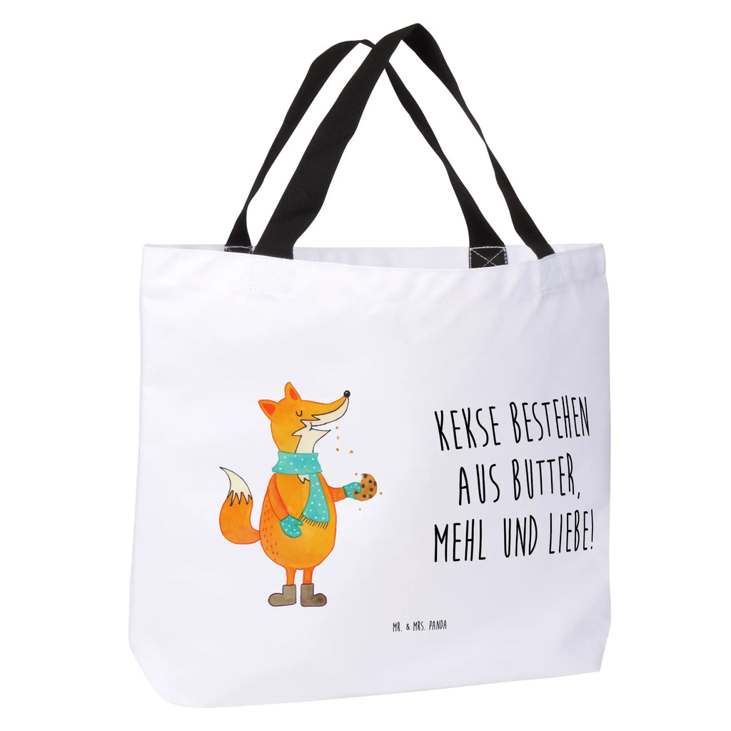 Shopper Fuchs Keks Beutel, Einkaufstasche, Tasche, Strandtasche, Einkaufsbeutel, Shopper, Schultasche, Freizeittasche, Tragebeutel, Schulbeutel, Alltagstasche, Fuchs, Füchse, Backen Spruch, Kekse, Winter, Weihnachtszeit, Plätzchen, Liebe, Küche Deko