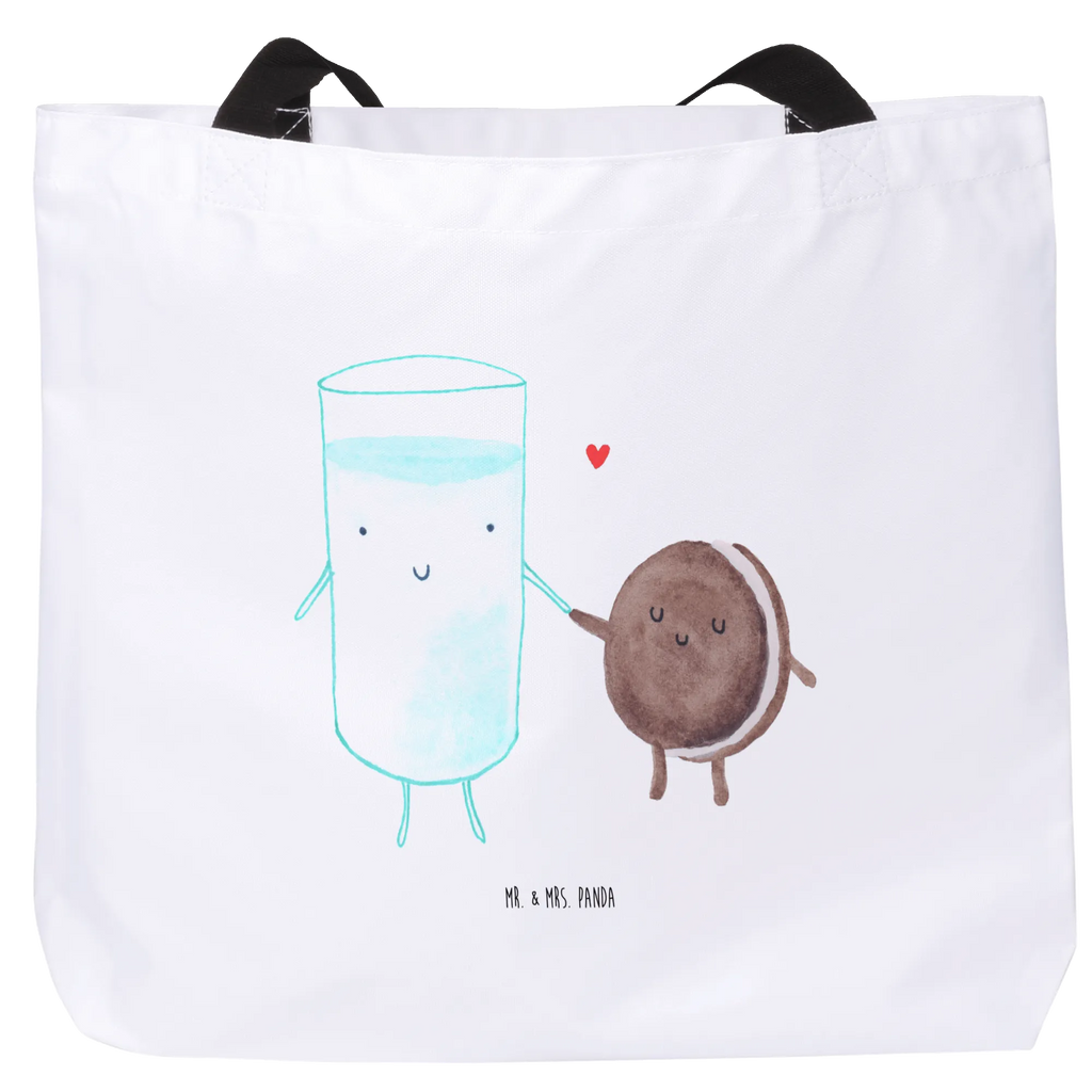 Shopper Milch Keks Beutel, Einkaufstasche, Tasche, Strandtasche, Einkaufsbeutel, Shopper, Schultasche, Freizeittasche, Tragebeutel, Schulbeutel, Alltagstasche, Tiermotive, Gute Laune, lustige Sprüche, Tiere, Milk, Cookie, Milch, Keks, Kekse, Kaffee, Einladung Frühstück, Motiv süß, romantisch, perfektes Paar