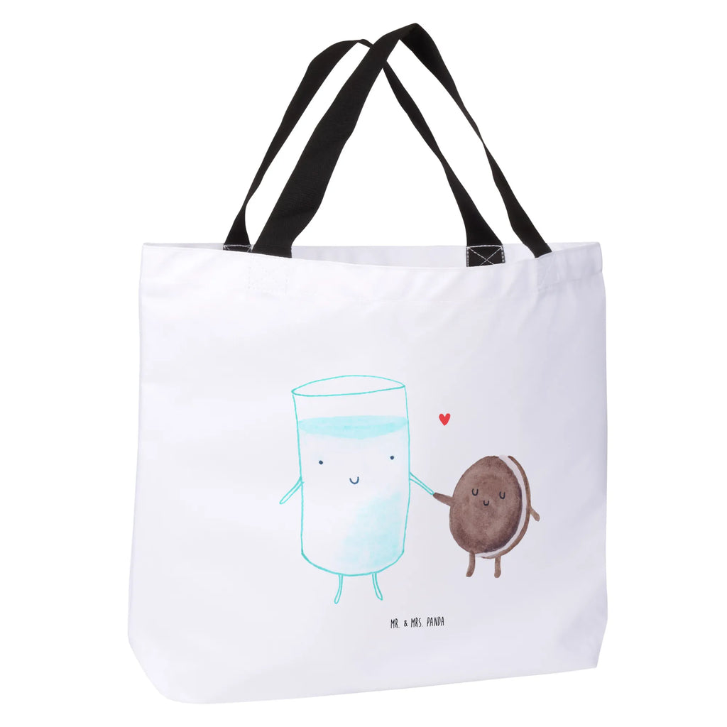 Shopper Milch Keks Beutel, Einkaufstasche, Tasche, Strandtasche, Einkaufsbeutel, Shopper, Schultasche, Freizeittasche, Tragebeutel, Schulbeutel, Alltagstasche, Tiermotive, Gute Laune, lustige Sprüche, Tiere, Milk, Cookie, Milch, Keks, Kekse, Kaffee, Einladung Frühstück, Motiv süß, romantisch, perfektes Paar