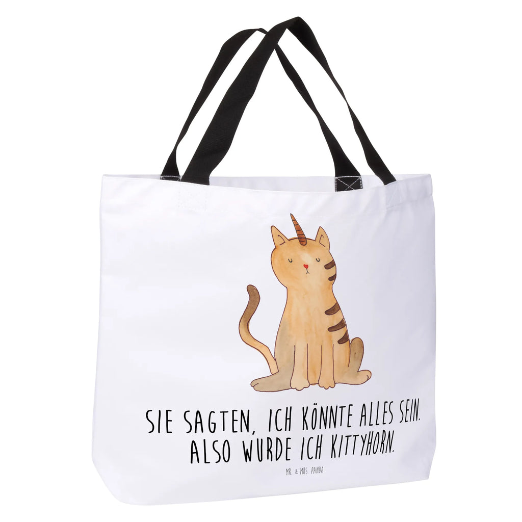 Shopper Einhorn Katze Beutel, Einkaufstasche, Tasche, Strandtasche, Einkaufsbeutel, Shopper, Schultasche, Freizeittasche, Tragebeutel, Schulbeutel, Alltagstasche, Einhorn, Einhörner, Einhorn Deko, Pegasus, Unicorn, Katzer, Mieze, Regenbogen, Glitzer, Einhornpower, Erwachsenwerden, Katze, Katzenhorn, Einhornkatze, Kittyhorn