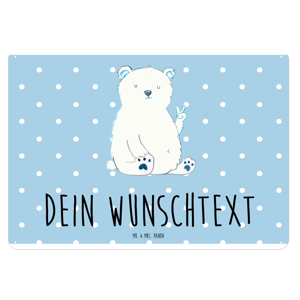 Personalisiertes Blechschild Eisbär Faul Blechschild, Metallschild, Geschenk Schild, Schild, Magnet-Metall-Schild, Deko Schild, Wandschild, Wand-Dekoration, Türschild, Bär, Teddy, Teddybär, Eisbär, Nordpol, Faul, Entspannen, Relaxen, Büro, Arbeit, Bürojob, Arbeitsplatz, Homeoffice