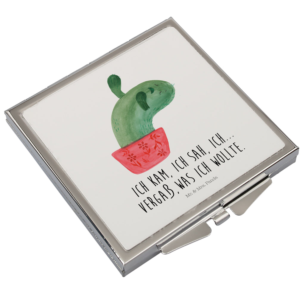 Handtaschenspiegel quadratisch Kaktus Mama Spiegel, Handtasche, Quadrat, silber, schminken, Schminkspiegel, Kaktus, Kakteen, Kaktusliebe, Ärger, Büro, Büroalltag, Schule, Motivation, Quote